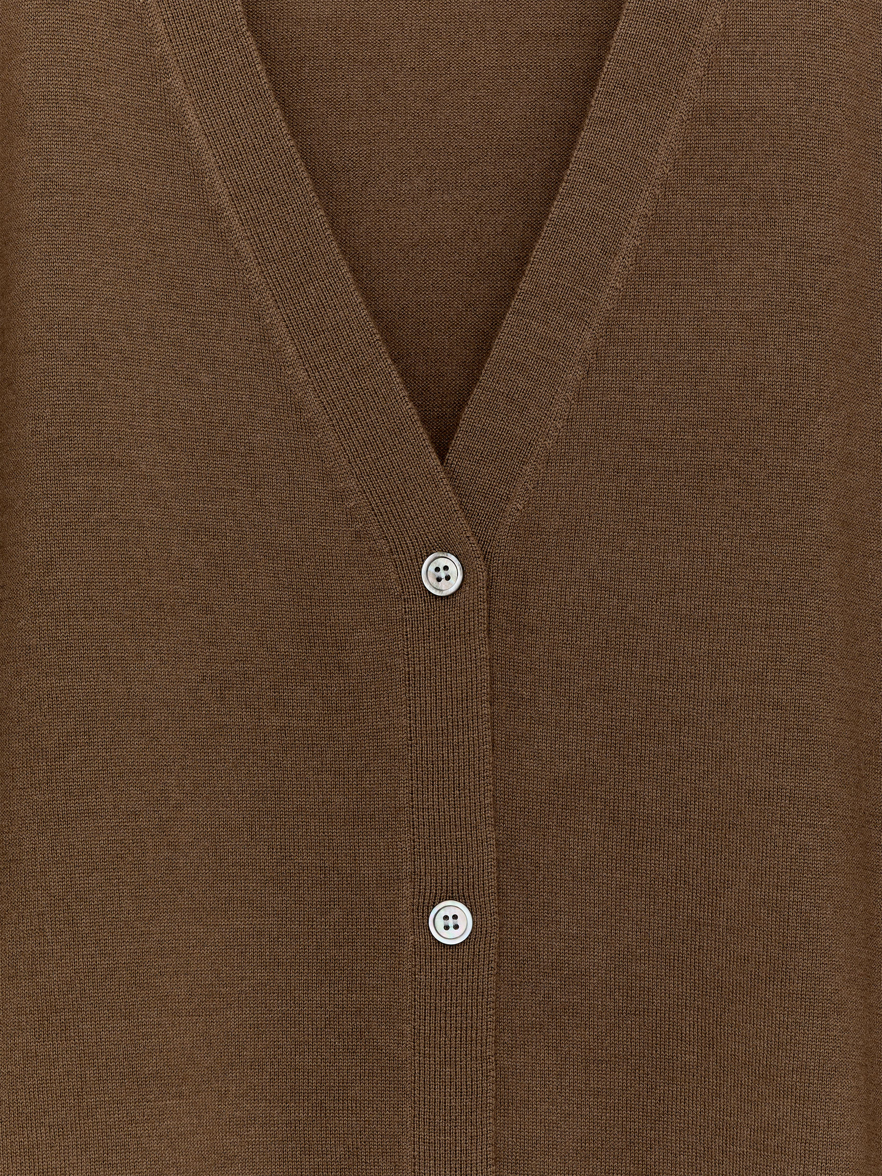 Merino Wool Vest - Brown - Loose fit - Women - StillMedia/DescriptiveDetail - 2