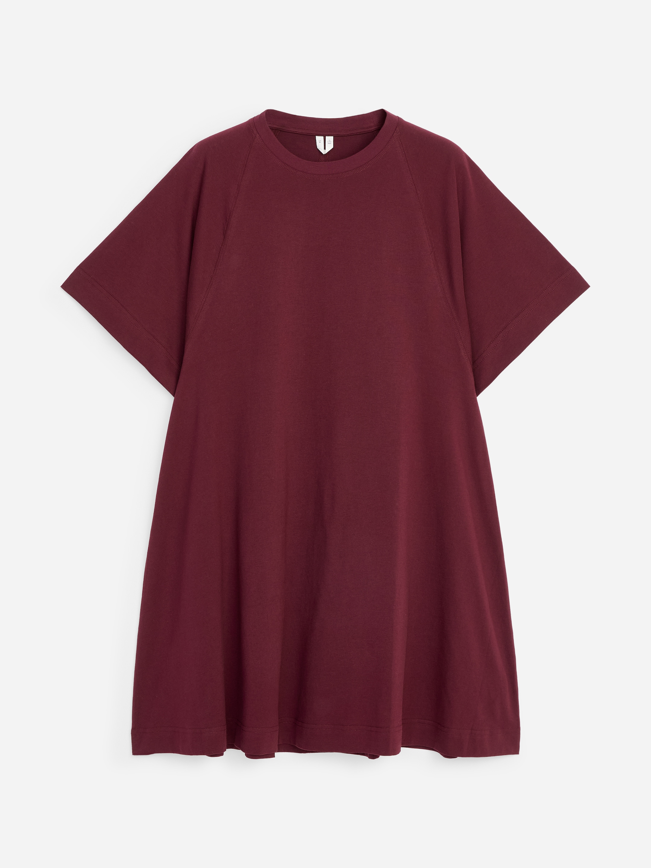 Cotton Jersey Dress - Dark red - Relaxed fit - Women - StillMedia/DescriptiveStillLife - 1