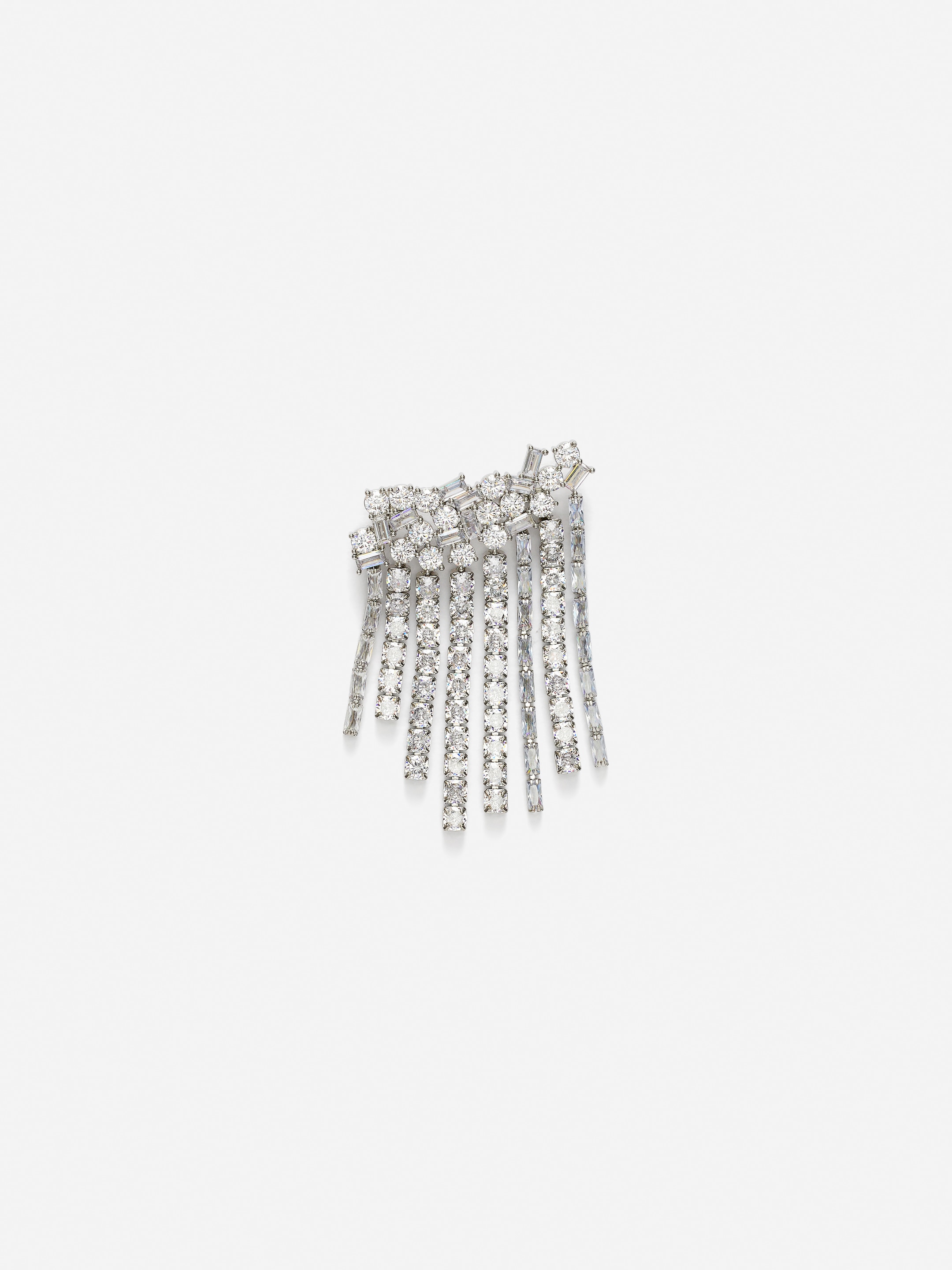 Rhinestone Brooch - Silver - Women - StillMedia/DescriptiveStillLife - 1
