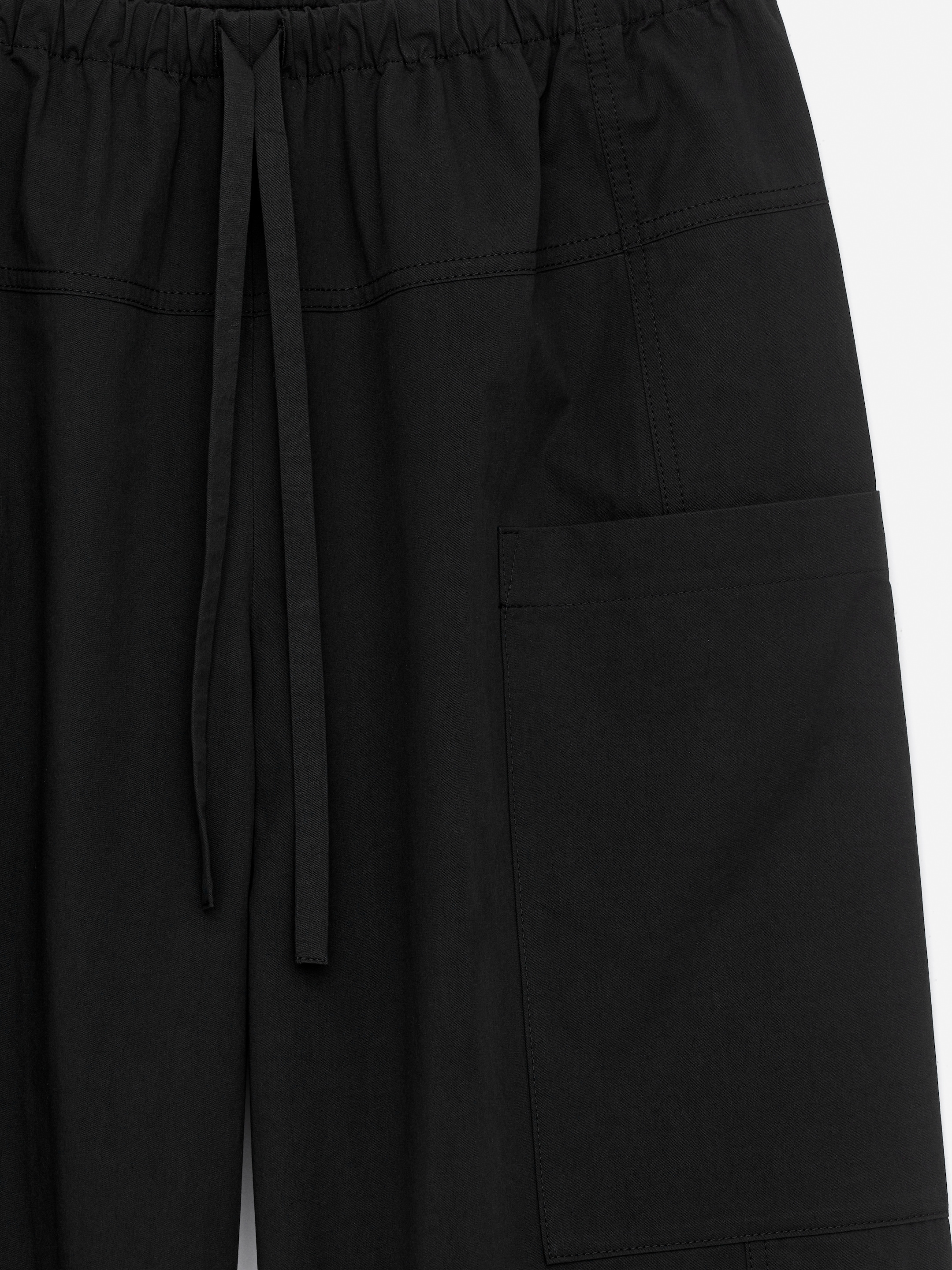 Barrel leg byxor - Svart - Oversized - Women - StillMedia/DescriptiveDetail - 1