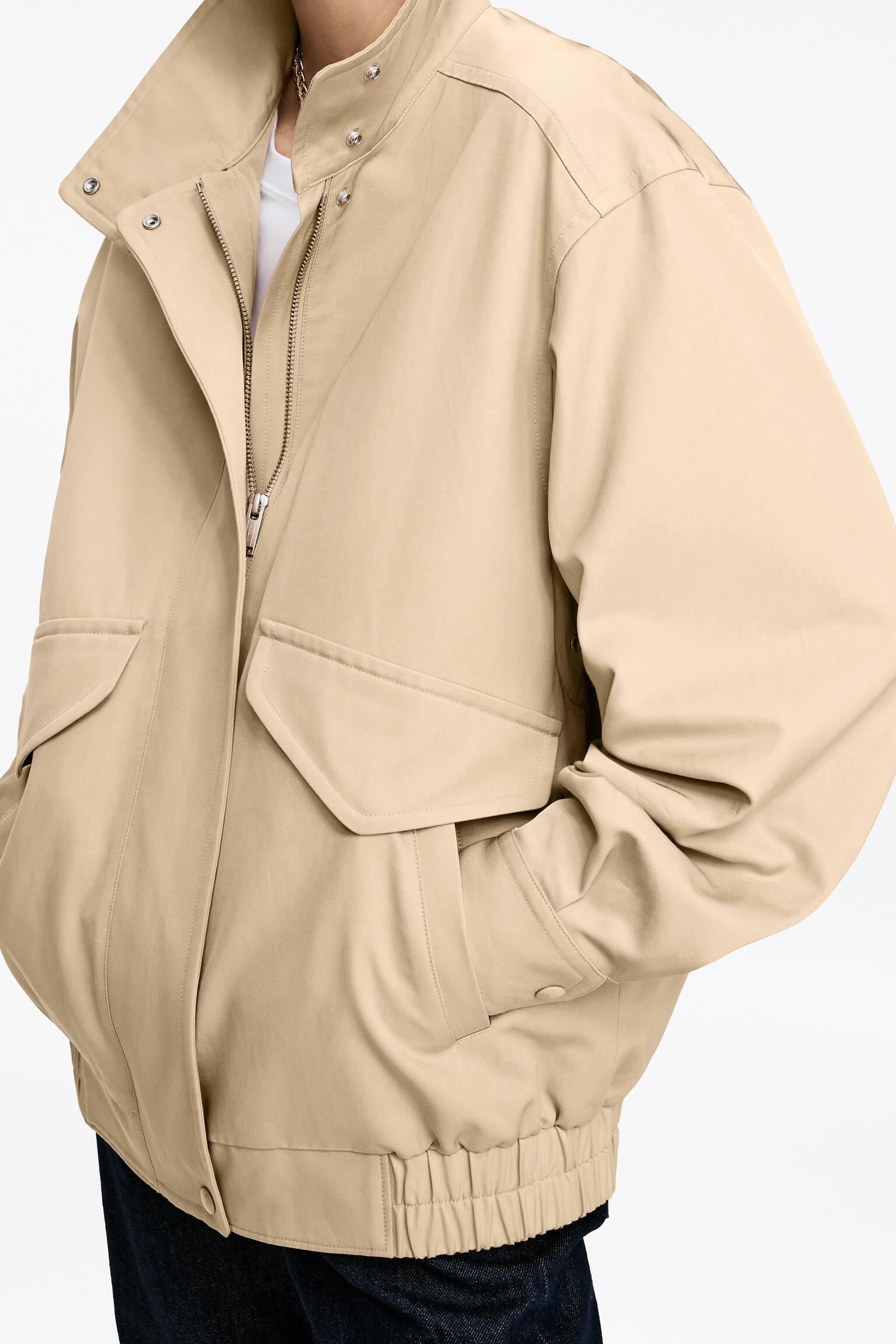 Kurtka Harrington - Beżowy/Różowy - 6