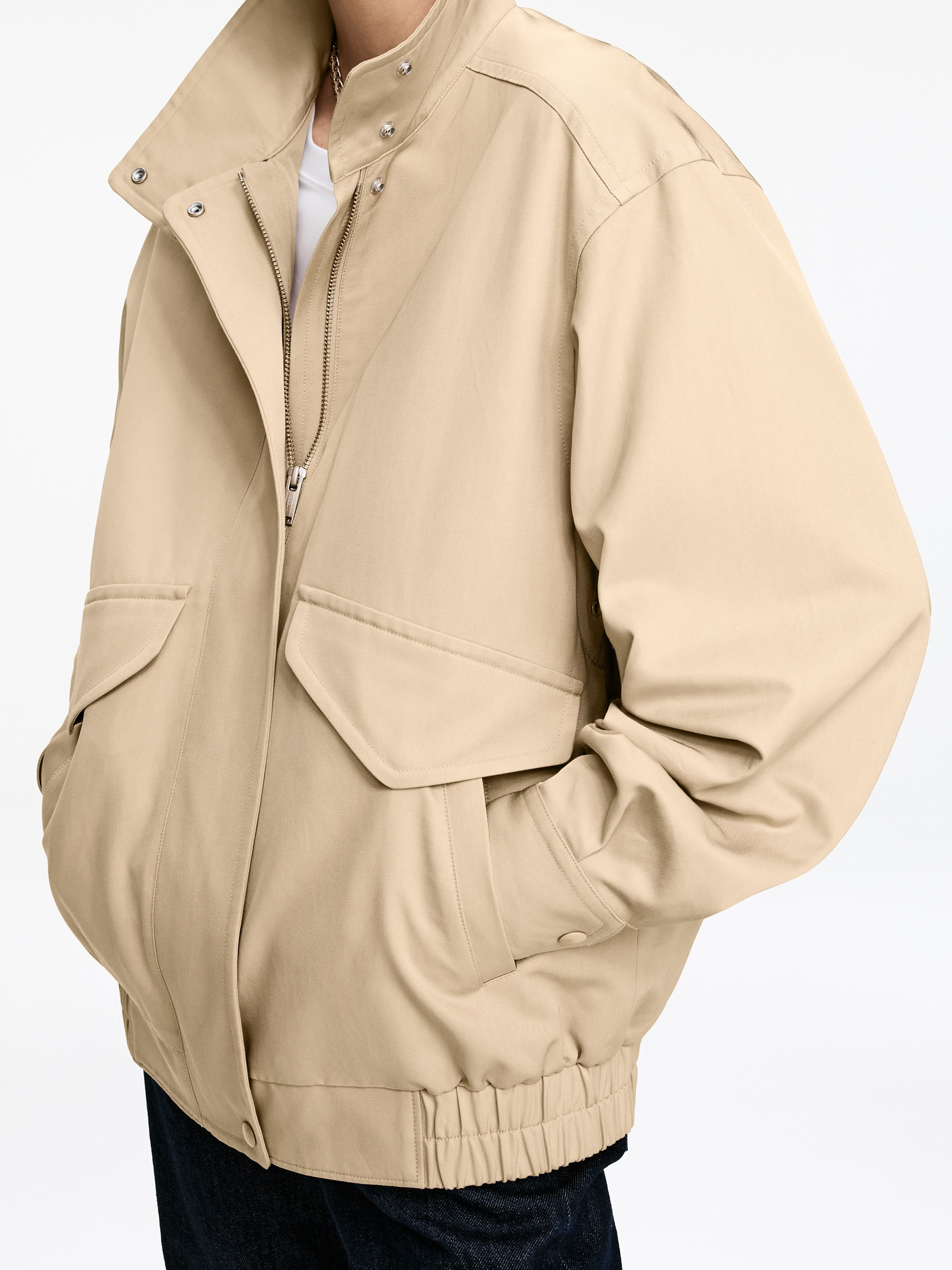 Veste Harrington - Beige - Oversized - Femme - StillMedia/Lookbook - 3