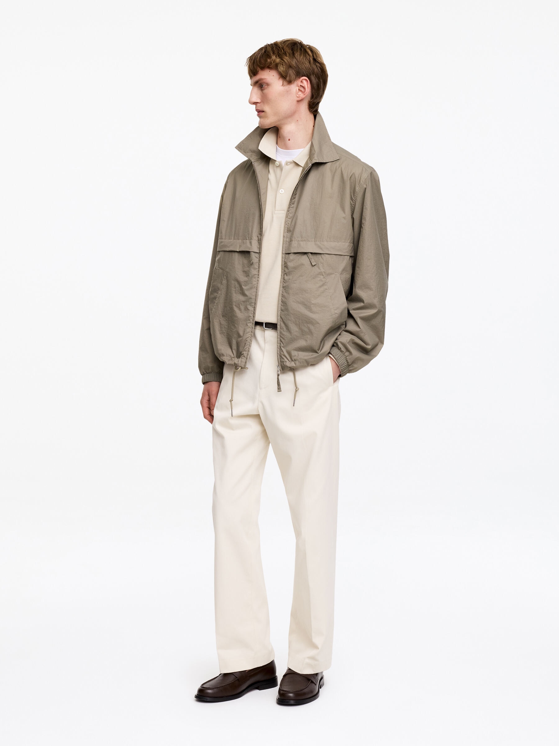 Nylon Windbreaker - Mole - Regular fit - Men - StillMedia/Lookbook - 3