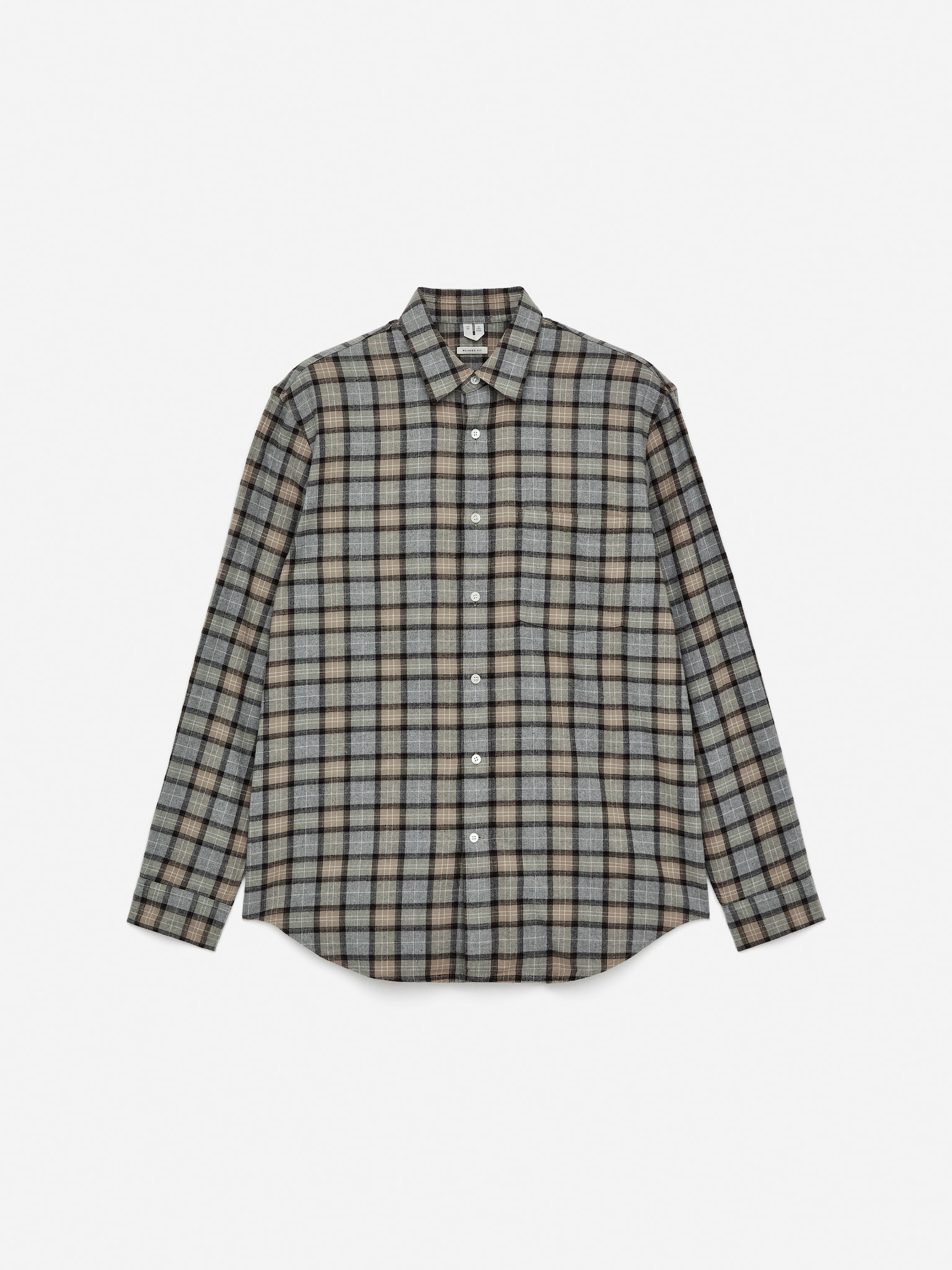 Camisa de franela - Beige/varios colores/Gris jaspeado/Azul oscuro/Rojo/negro