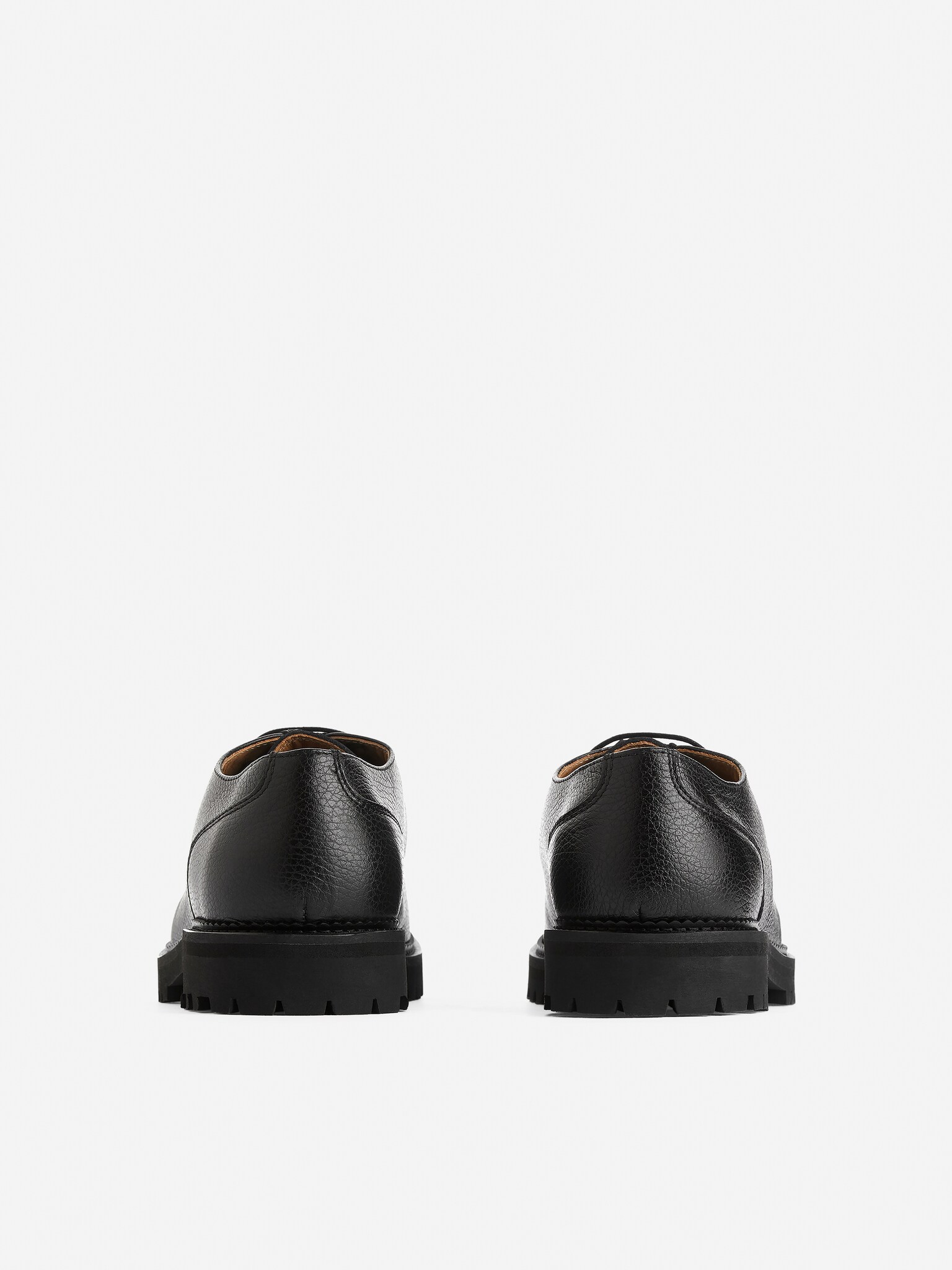 Moc-Toe Leather Shoes - Zwart/Donkerbruin - 4