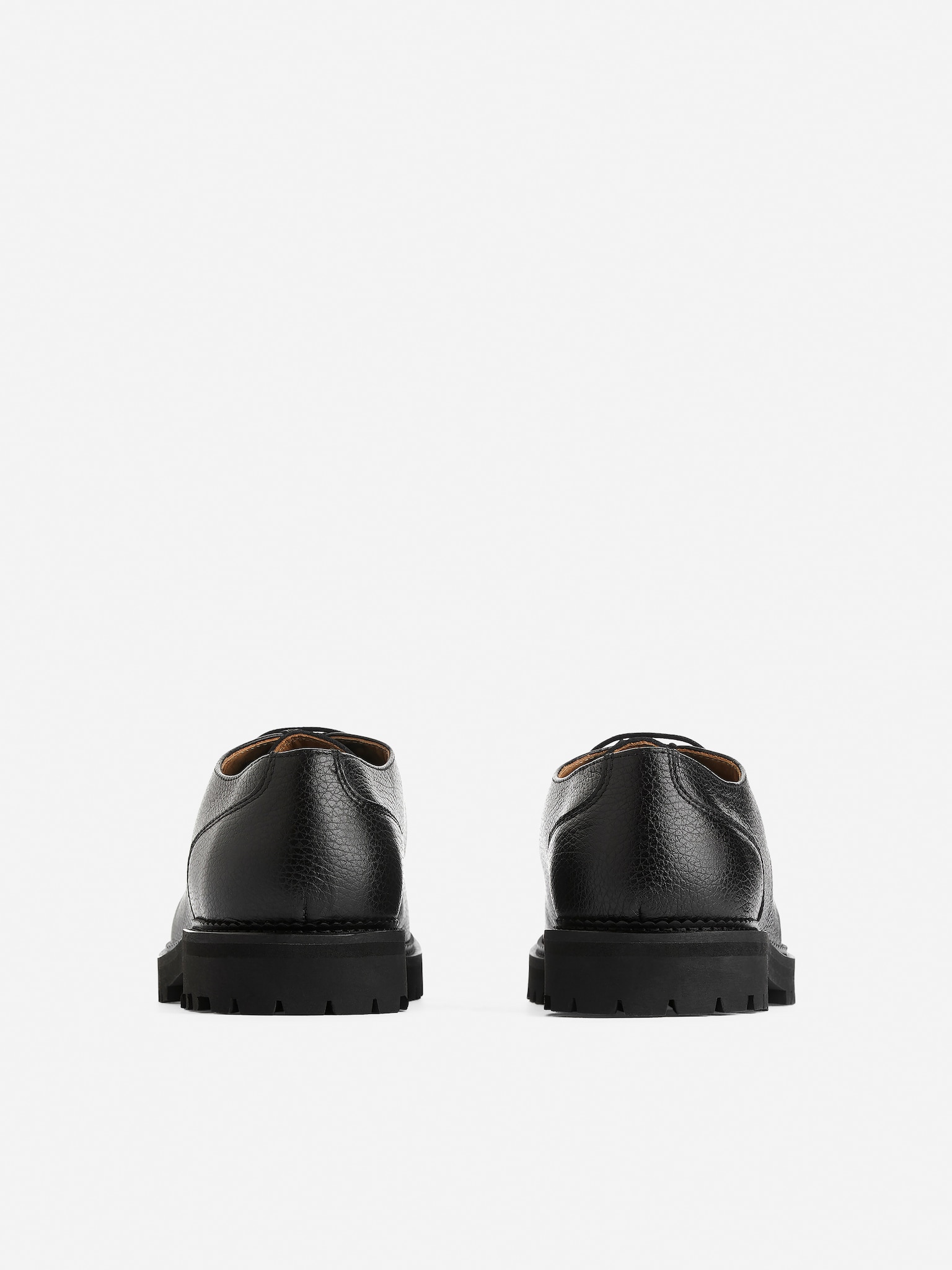 Moc-Toe Leather Shoes - Zwart - 4