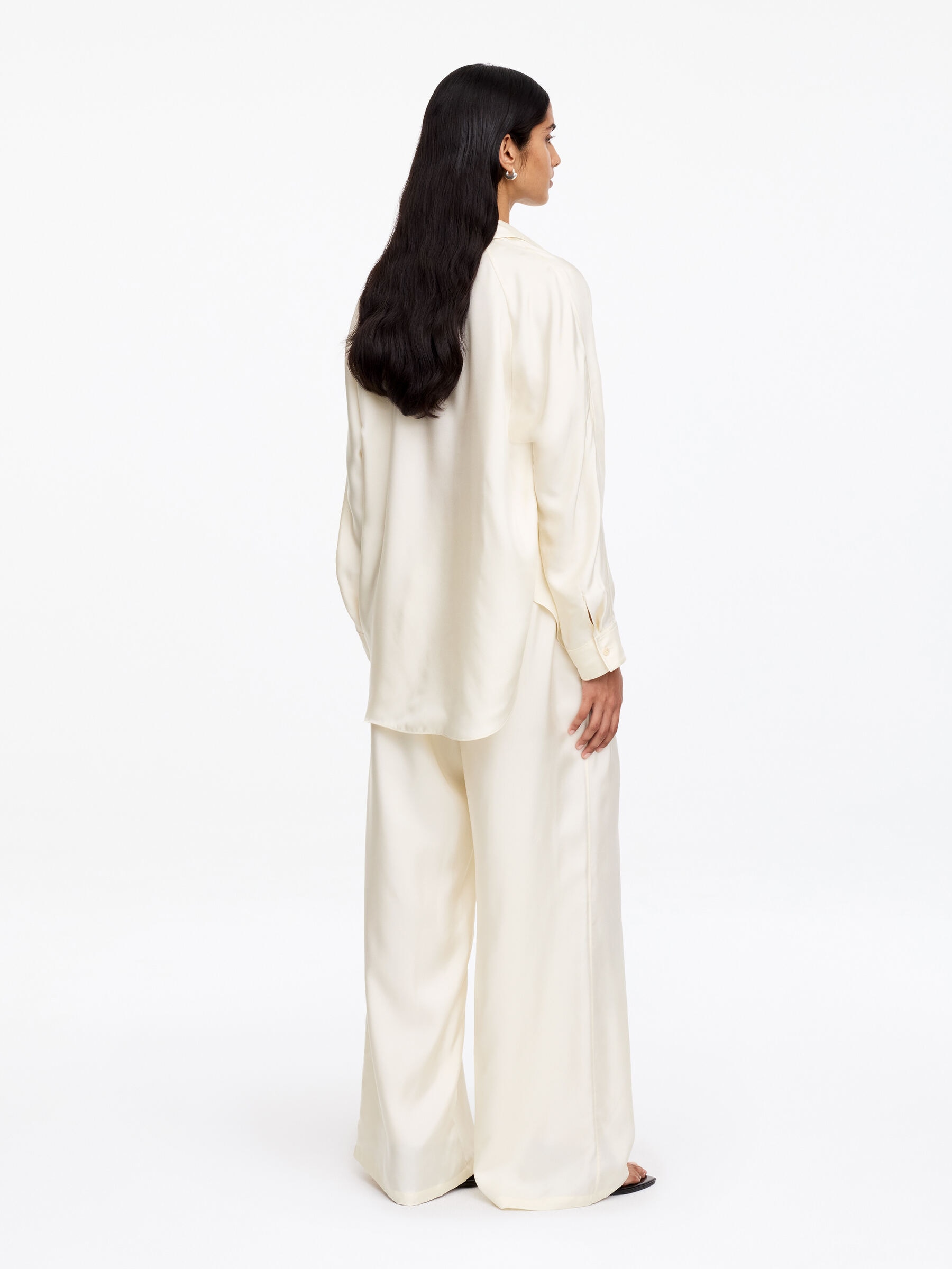 Hemd aus Seidentwill - Cremeweiß - Regular Fit - Women - StillMedia/Lookbook - 3