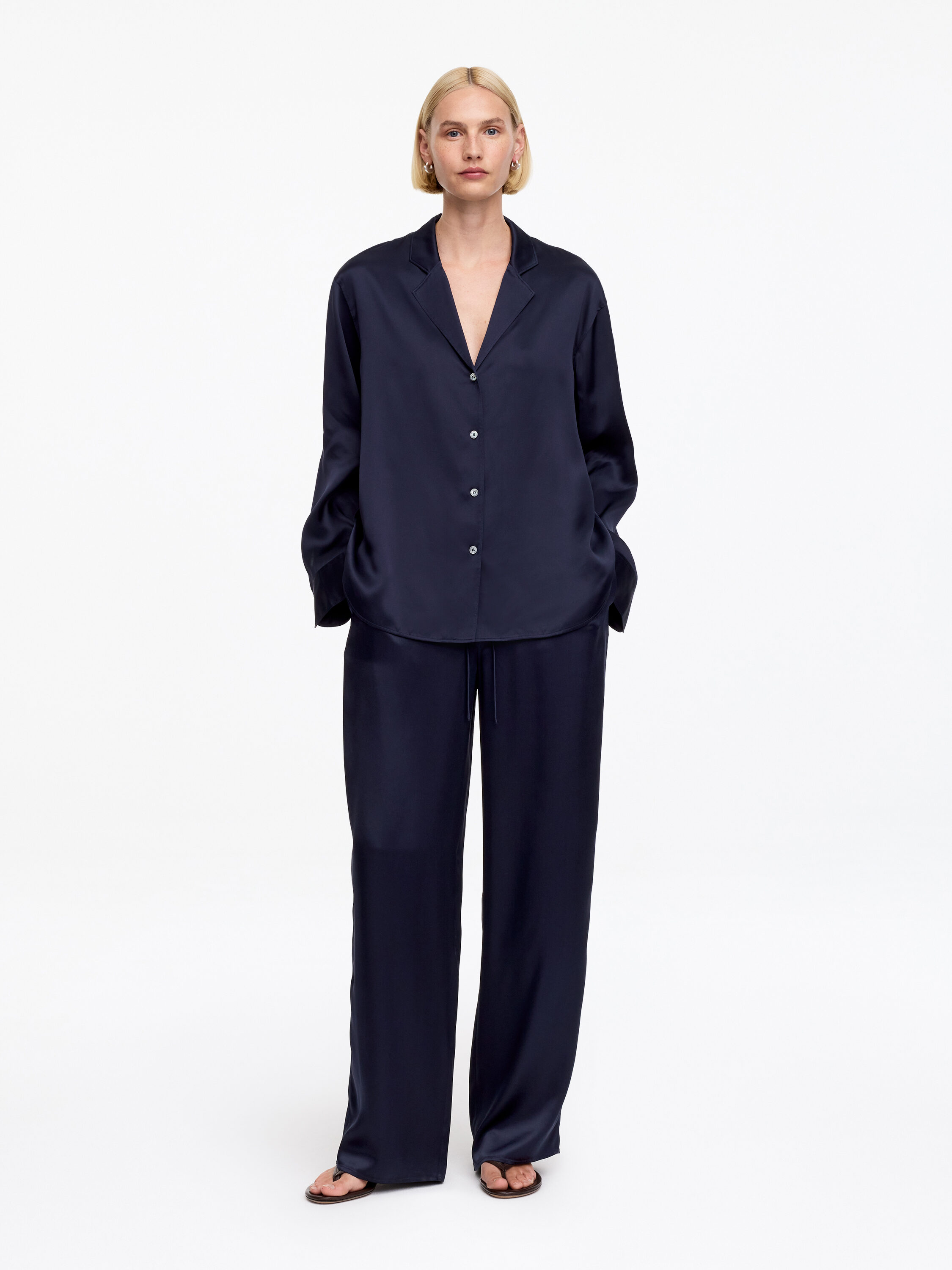 Silk Satin Trousers