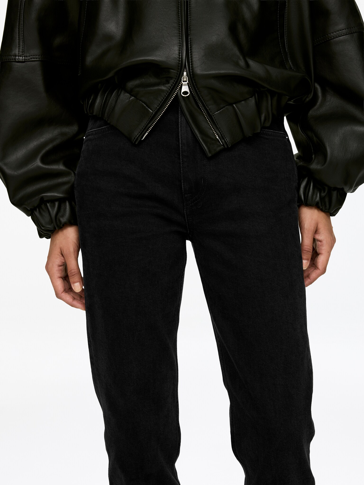 Jade Long Slim Jeans - Noir/Bleu - 3