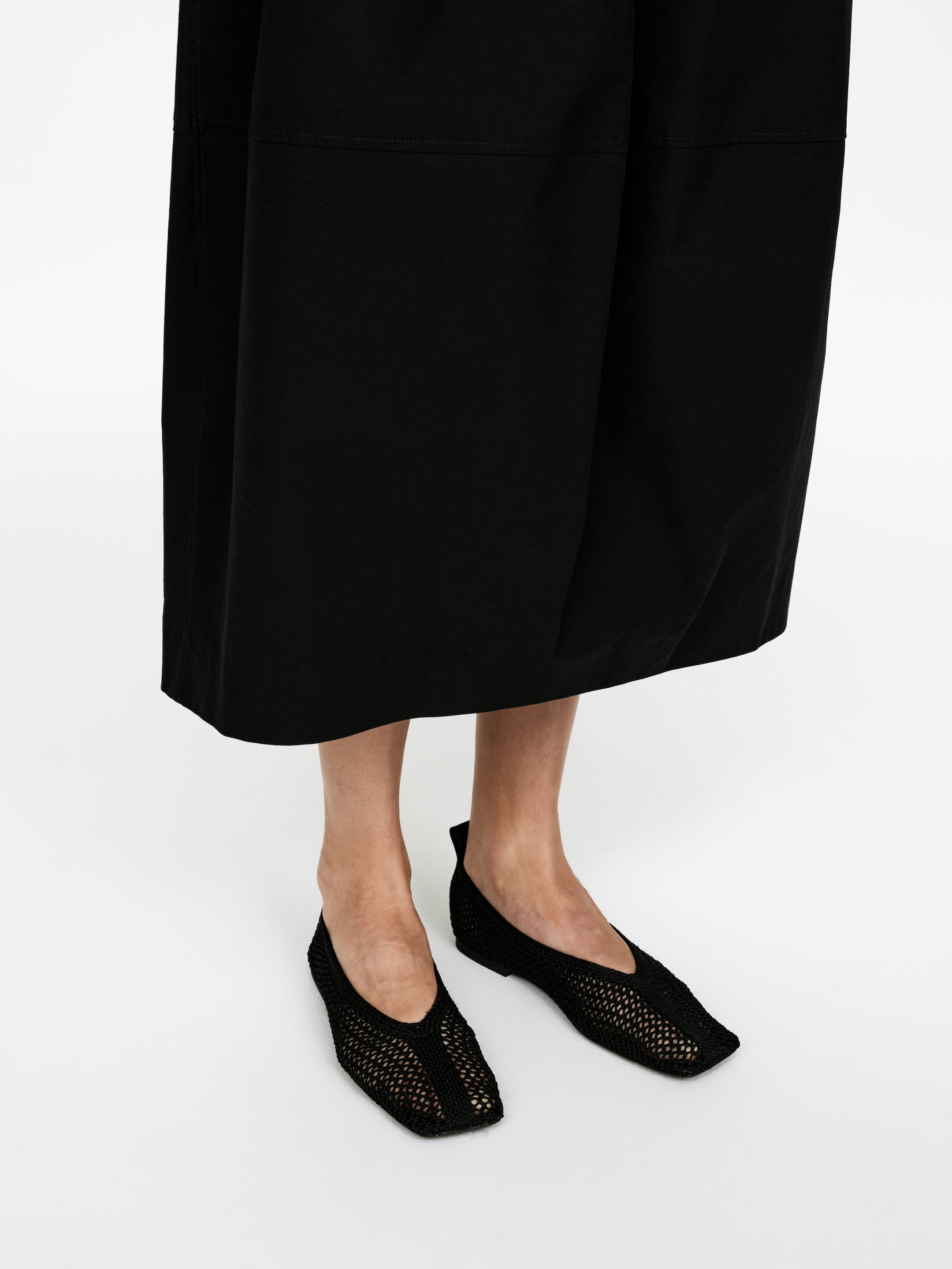Grotere afbeelding bekijken: Gebreide ballerina's - Black - DAMES | H&M BE 2
