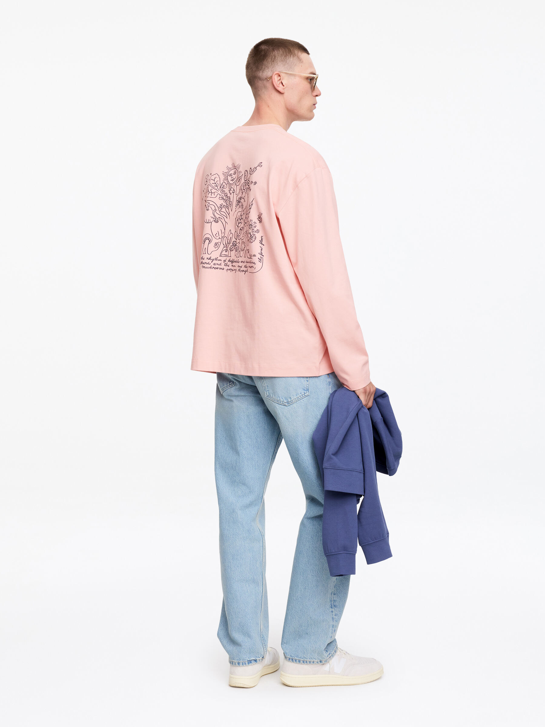 ARKET CAFÉ Long sleeve T-Shirt - Pink - Regular fit - Café - StillMedia/Lookbook - 5