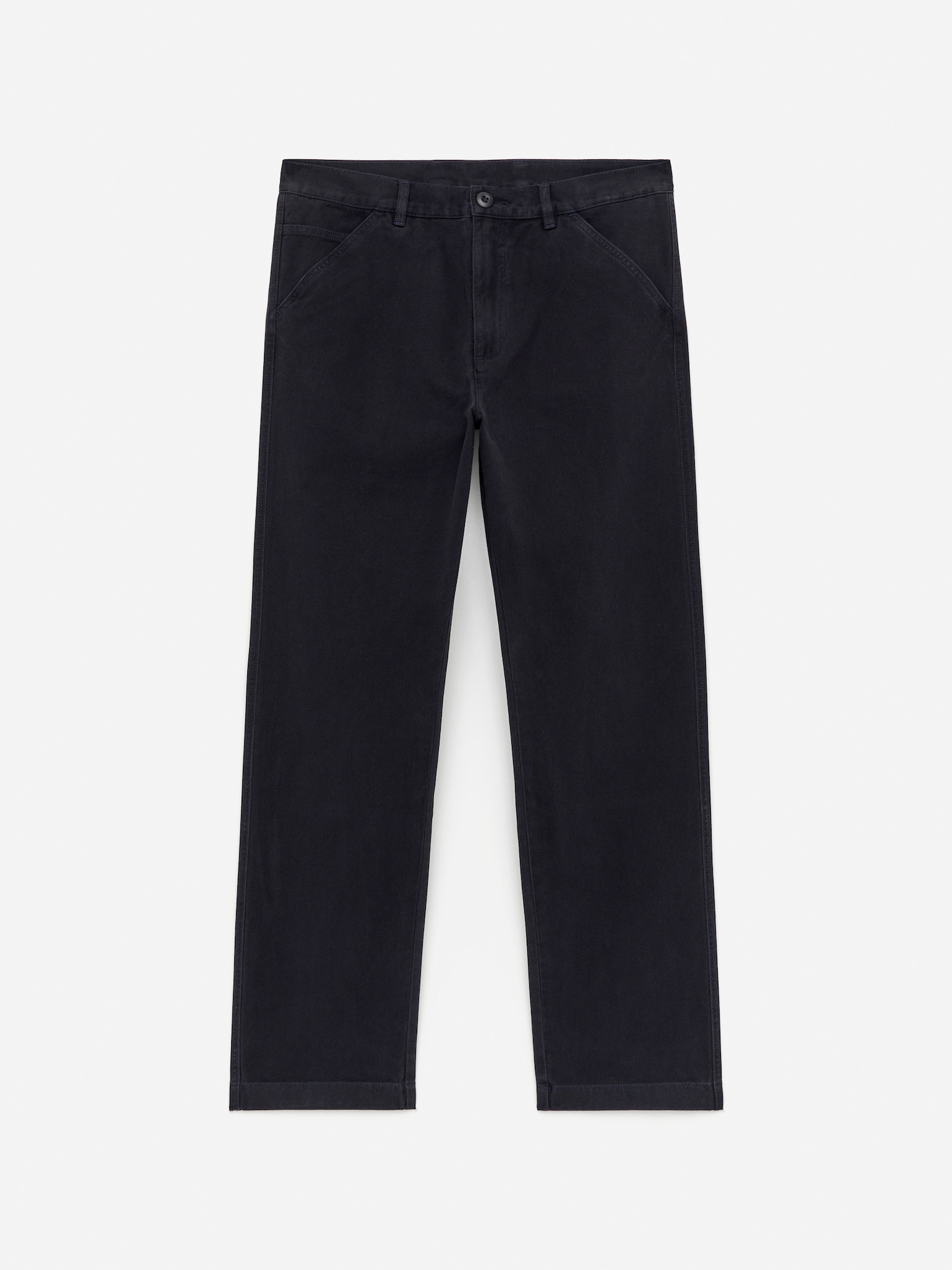 Twill Trousers - Dark Blue/Green - 2