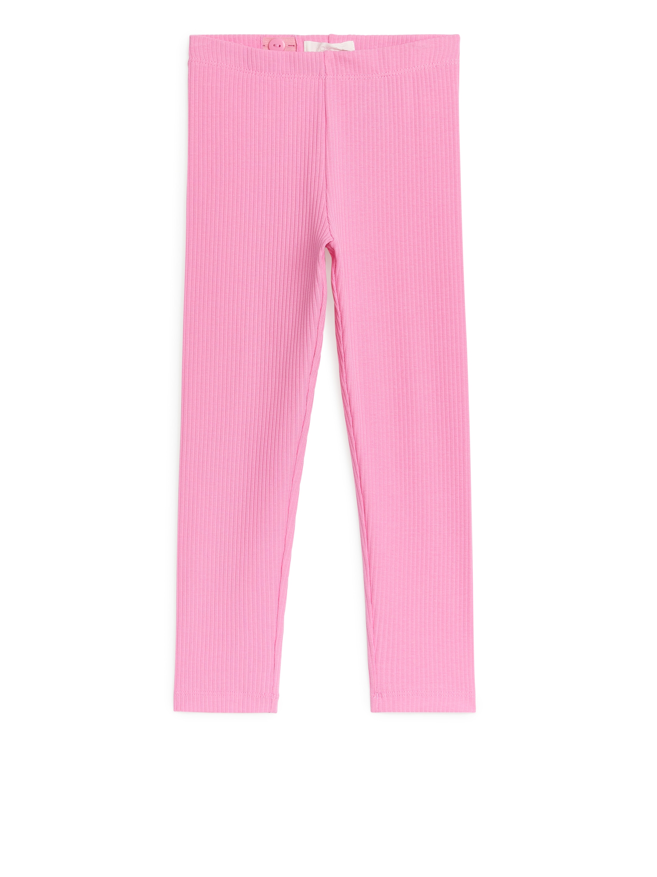 Ribbade trikåleggings - Rosa - Regular fit - Children - StillMedia/DescriptiveStillLife - 3