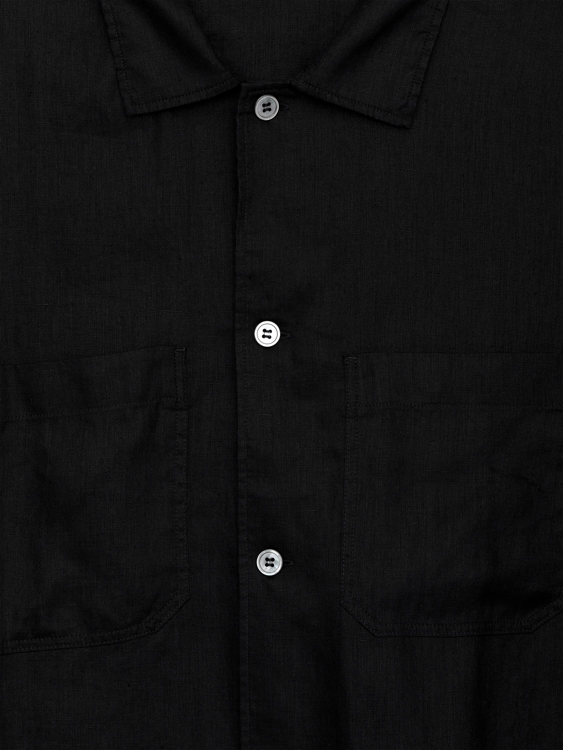 Relaxed Linen Shirt – Black – Men – ARKET WW