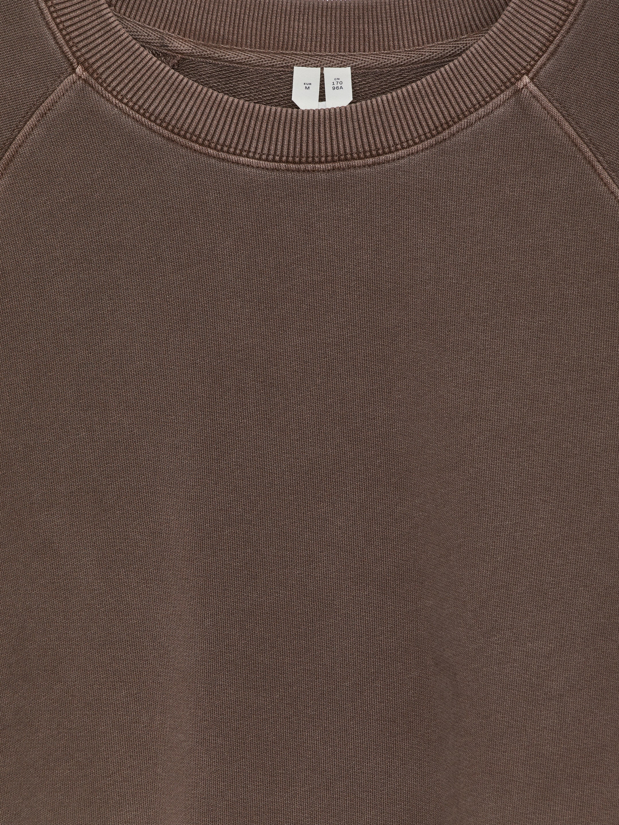 Zobacz większy obraz: Bluza z tkaniny frotte - Ciemnobrązowy - ONA | H&M PL 6