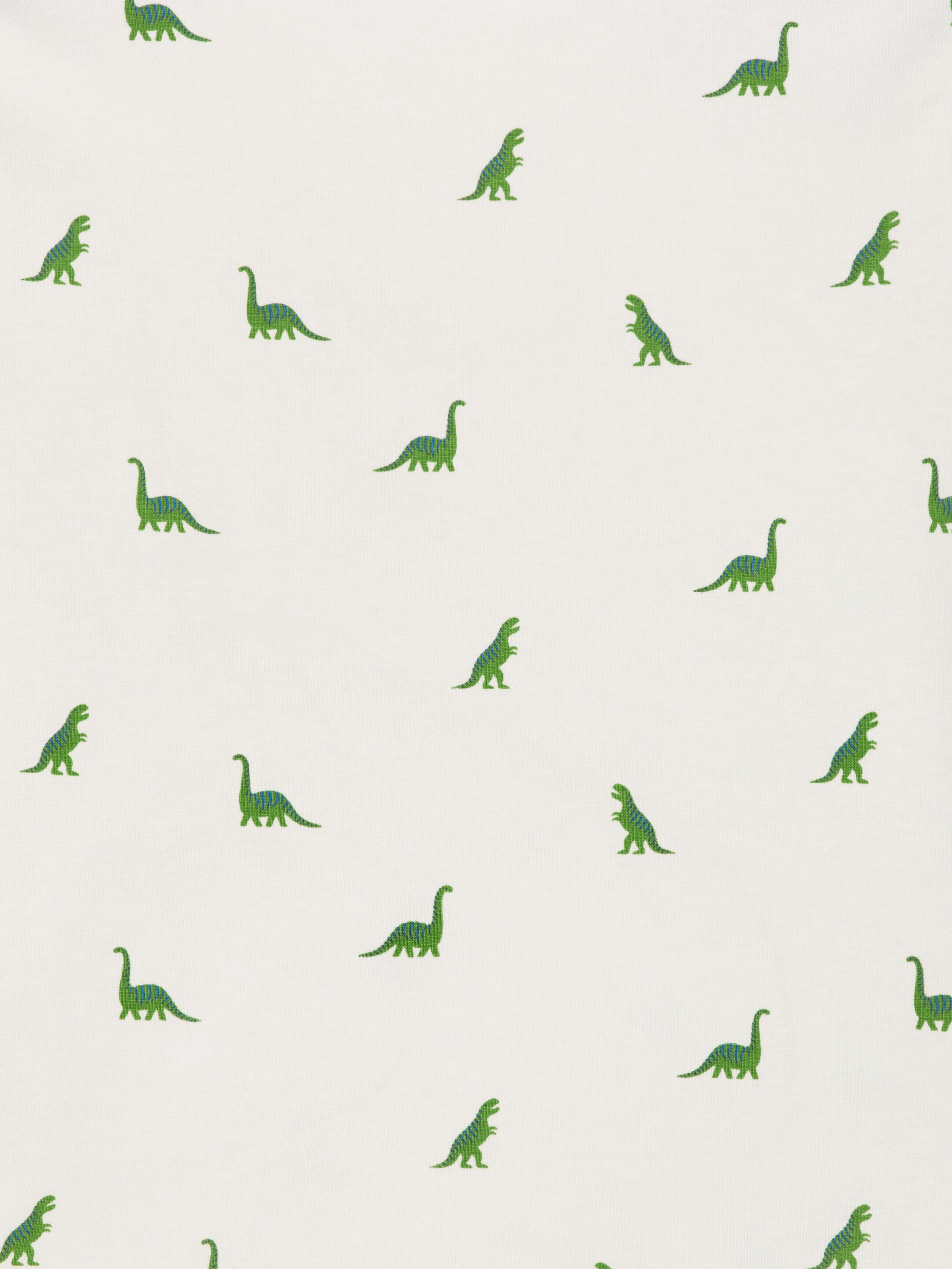 Visualizza immagine più grande: Pigiama corto in jersey - Bianco/Dinosauri - BAMBINO | H&M IT 3