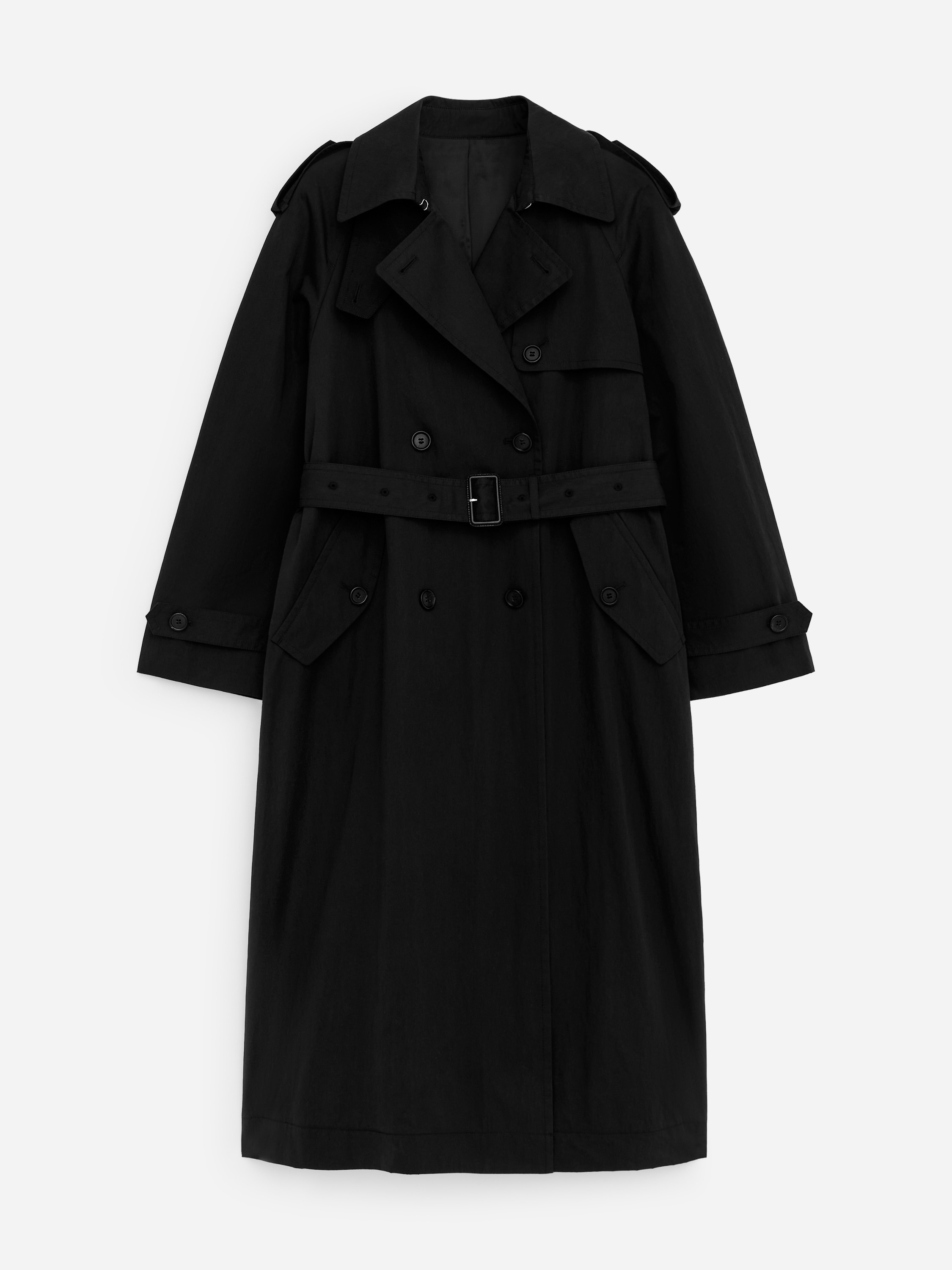 Oversized trenchcoat - Zwart