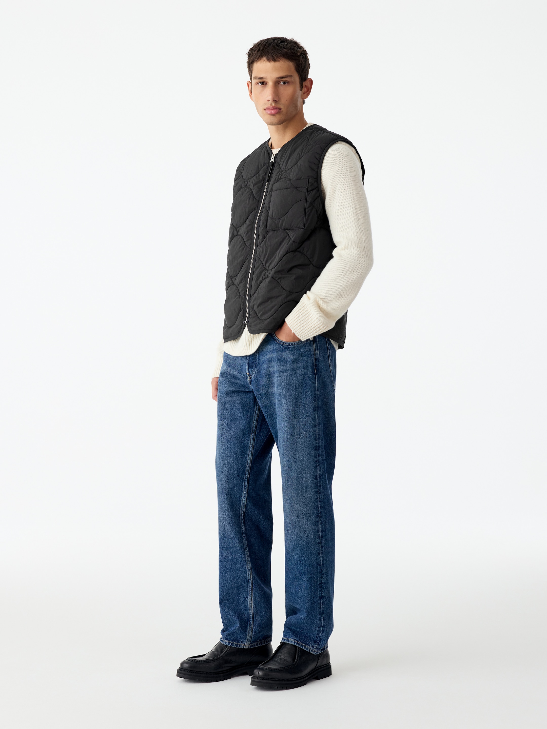 Gilet con imbottitura trapuntata - Nero - Regular fit - men - StillMedia/Lookbook - 59