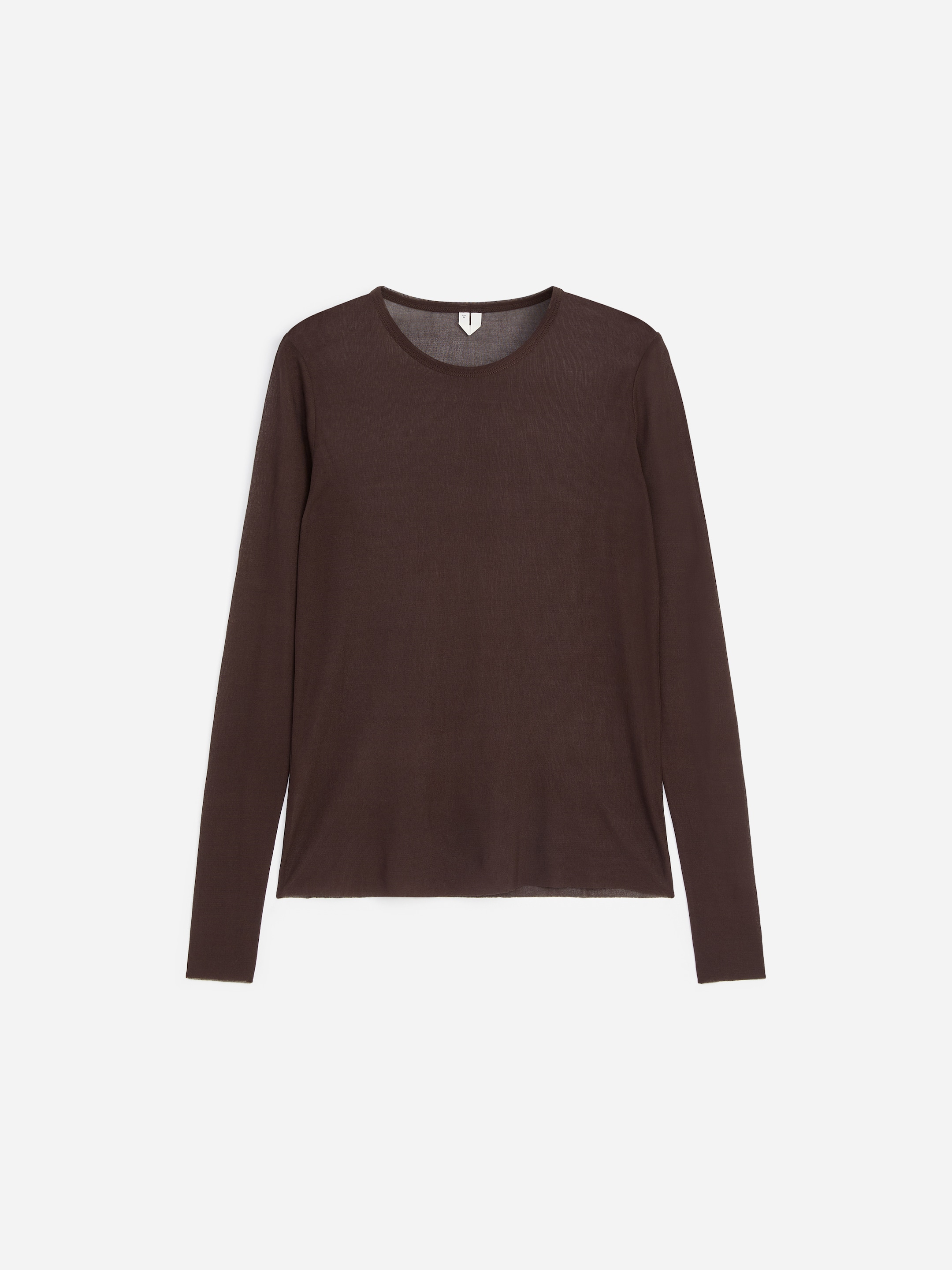 Slim Silk Top - Brown - Slim fit - women - StillMedia/DescriptiveStillLife - 1