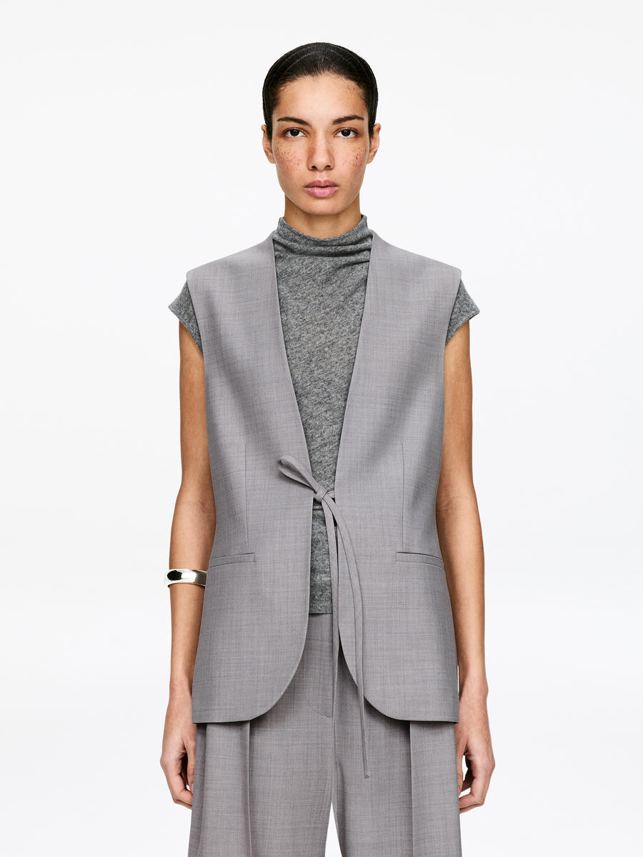 ARKET Women's  Tailored Waistcoat Grey,  size 36