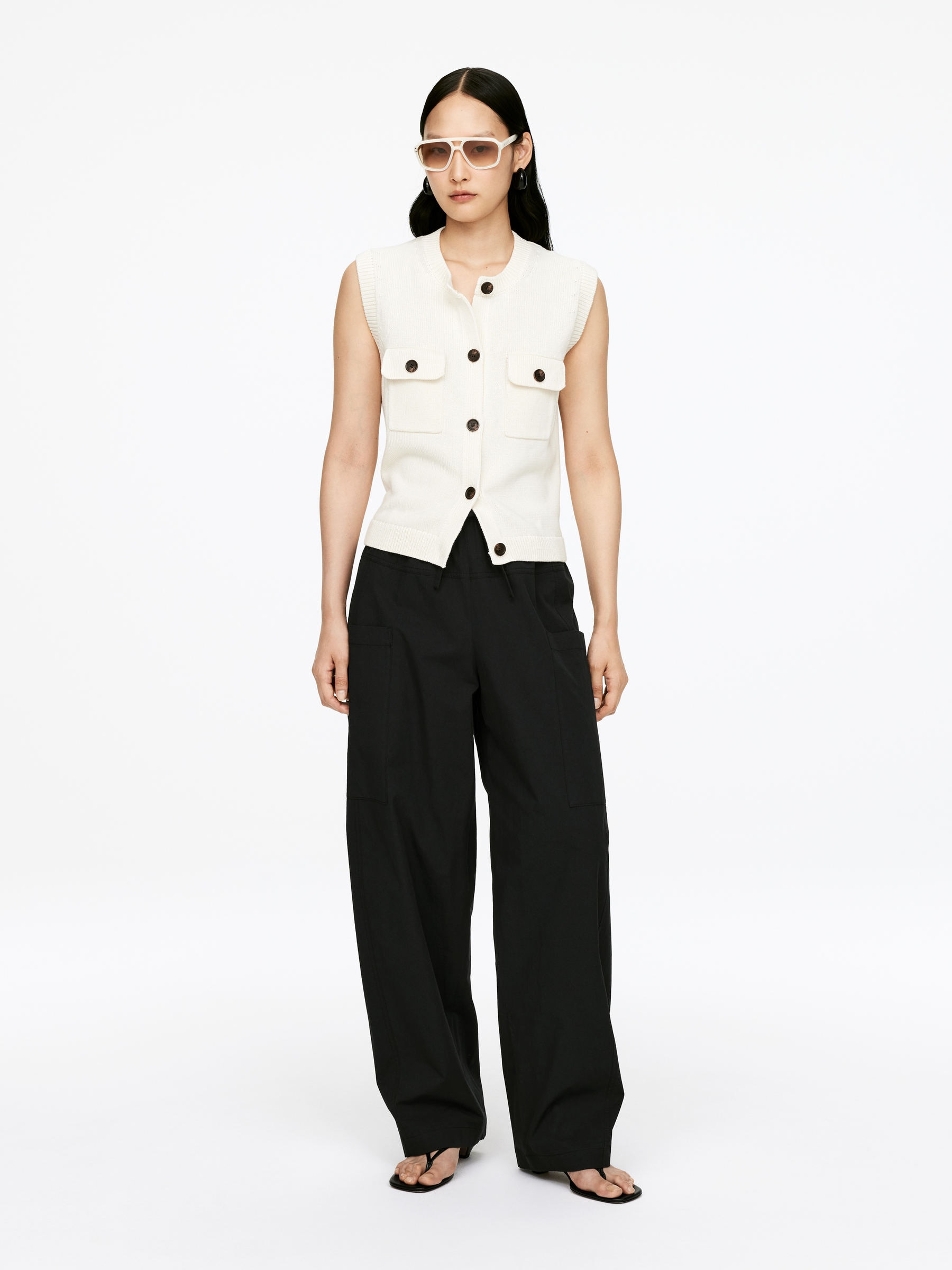 Pantalon jambes barrel - Noir - Oversized - Femme - StillMedia/Lookbook - 6