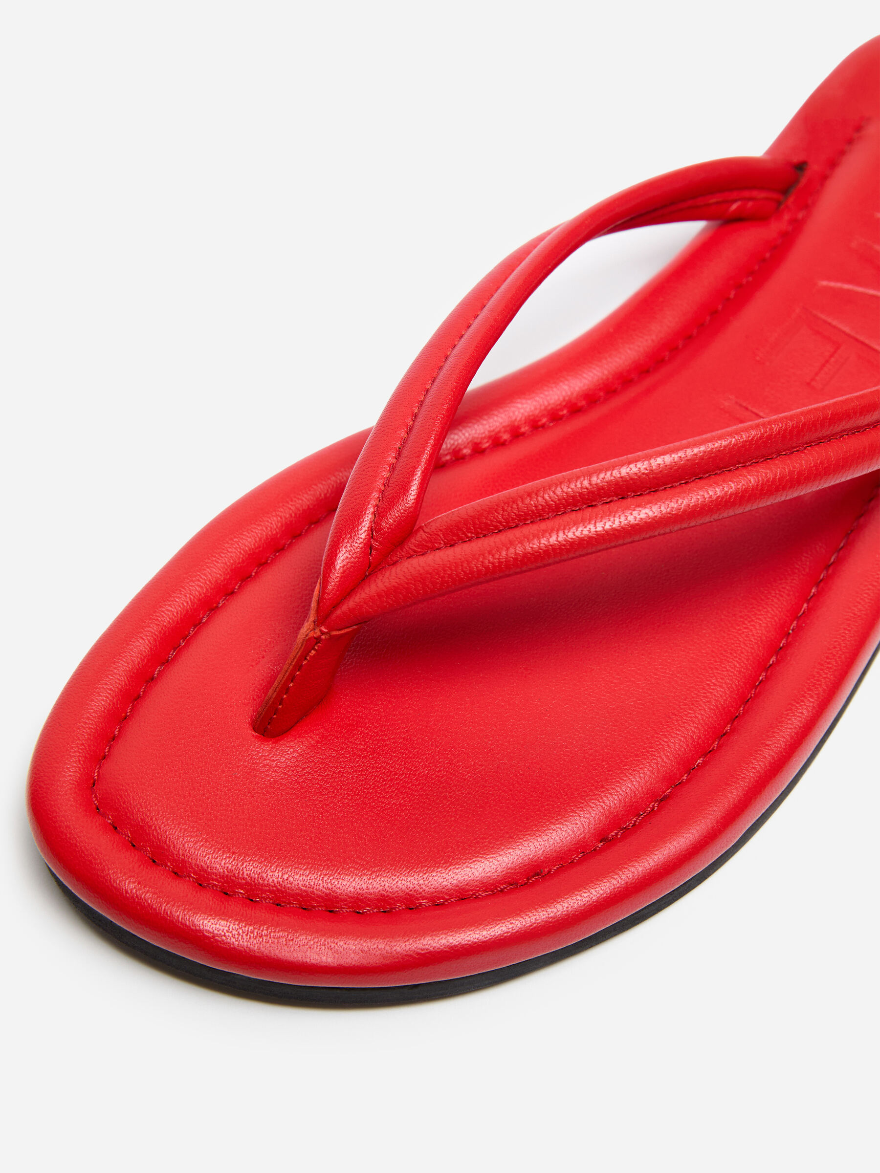Leather Flip Flops - Red - Women - StillMedia/DescriptiveDetail - 4