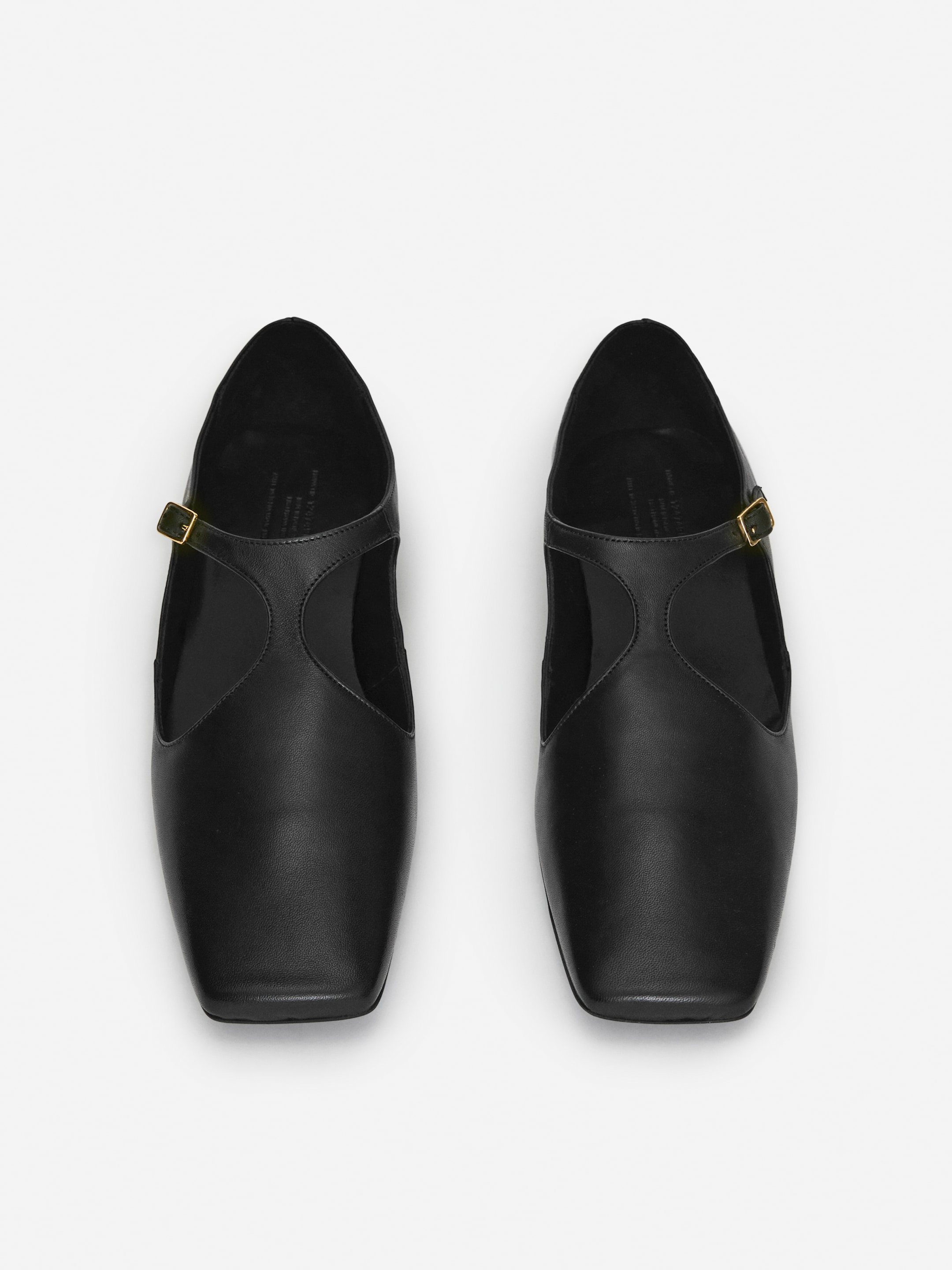 Zapatos planos de piel con hebillas - Negro - Women - StillMedia/DescriptiveStillLife - 5