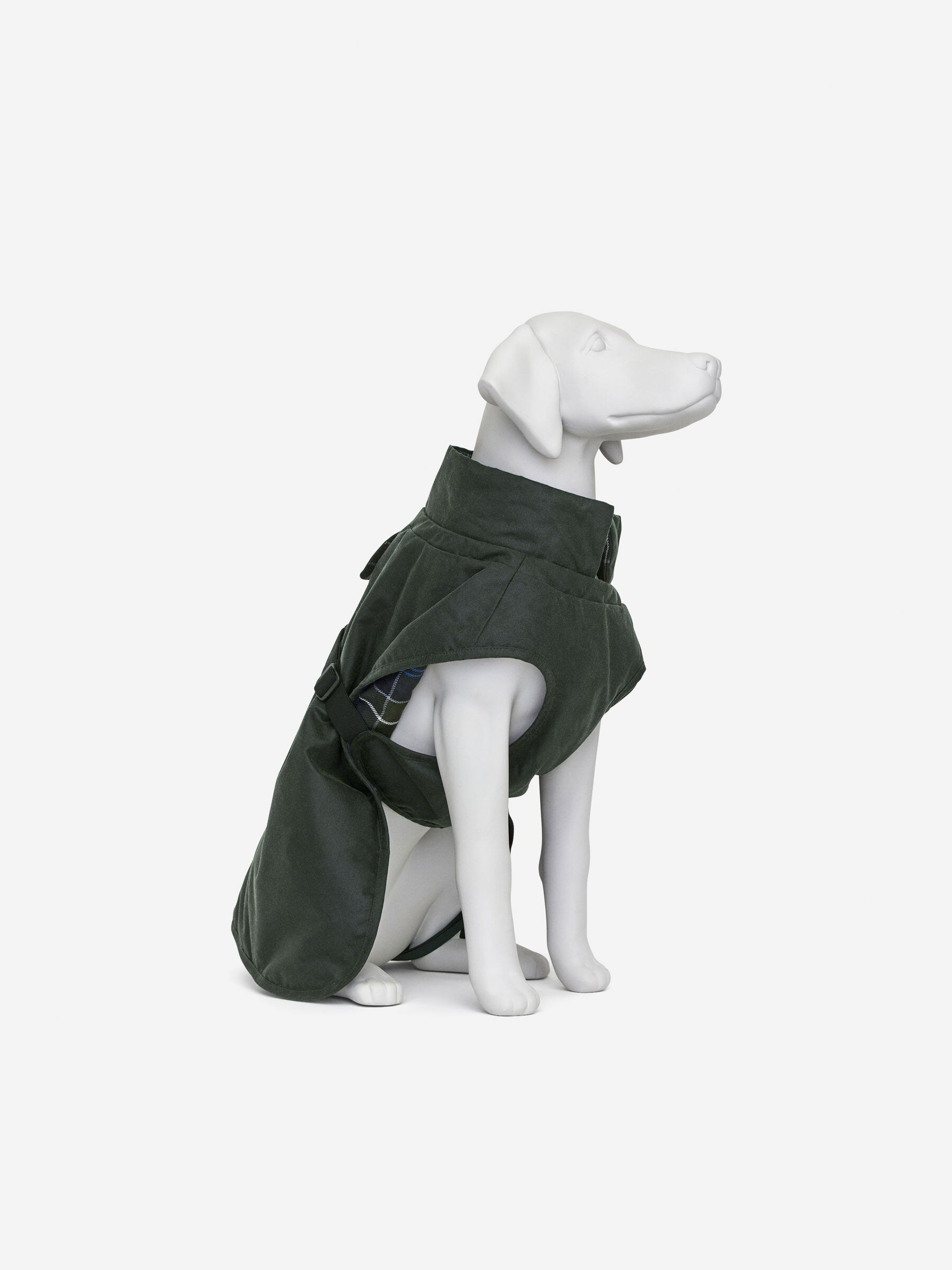 ARKET und Barbour gewachste Jacke für Hunde-#4C5353-17262