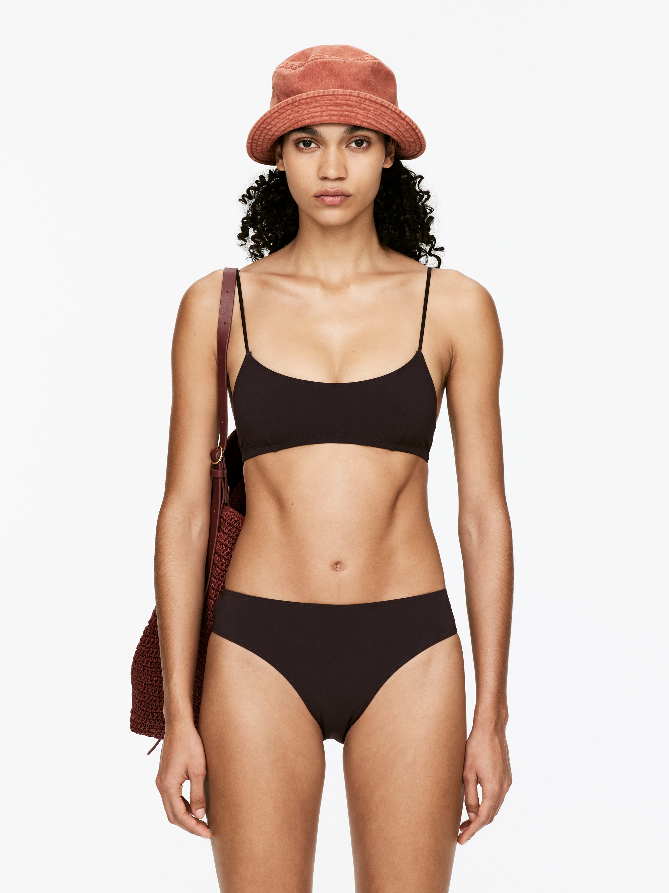 Mid-Waist Bikini Briefs-#372B2D-15879