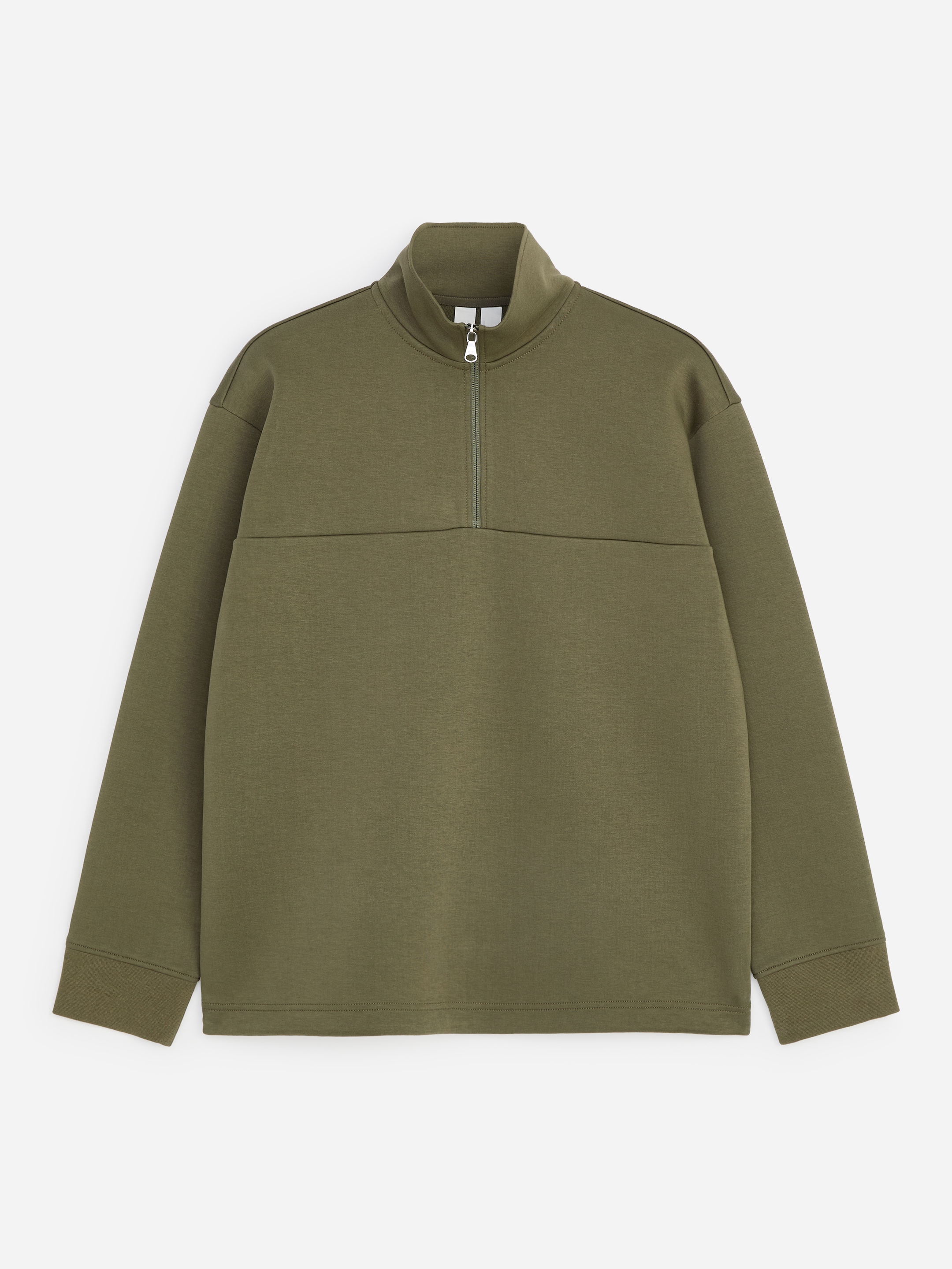 ARKET ACTIVE Sport-Oberteil, kurzer Reißverschluss - Khaki - Regular Fit - men - StillMedia/DescriptiveStillLife - 1