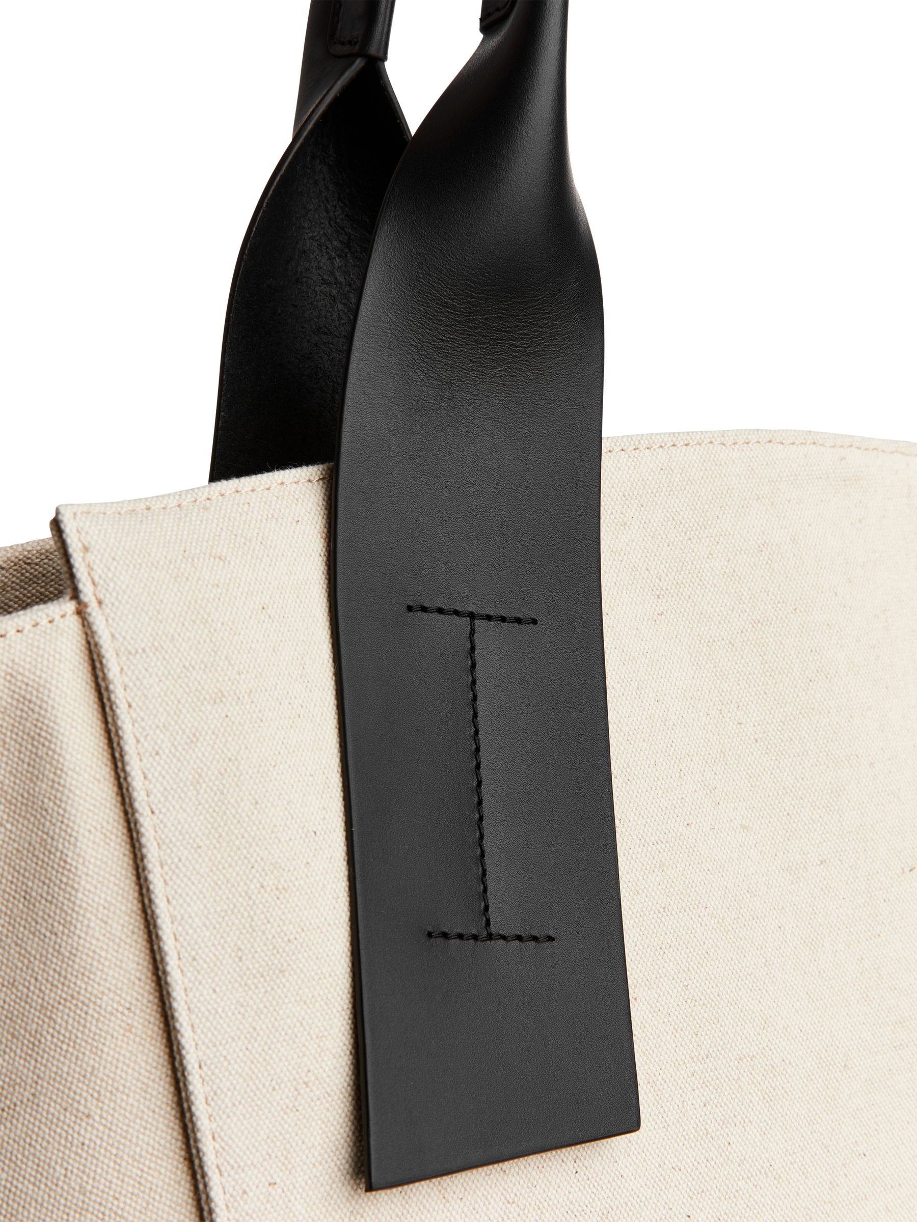 Leinentasche mit Lederbesatz - Off-White - Damen - StillMedia/DescriptiveDetail - 5