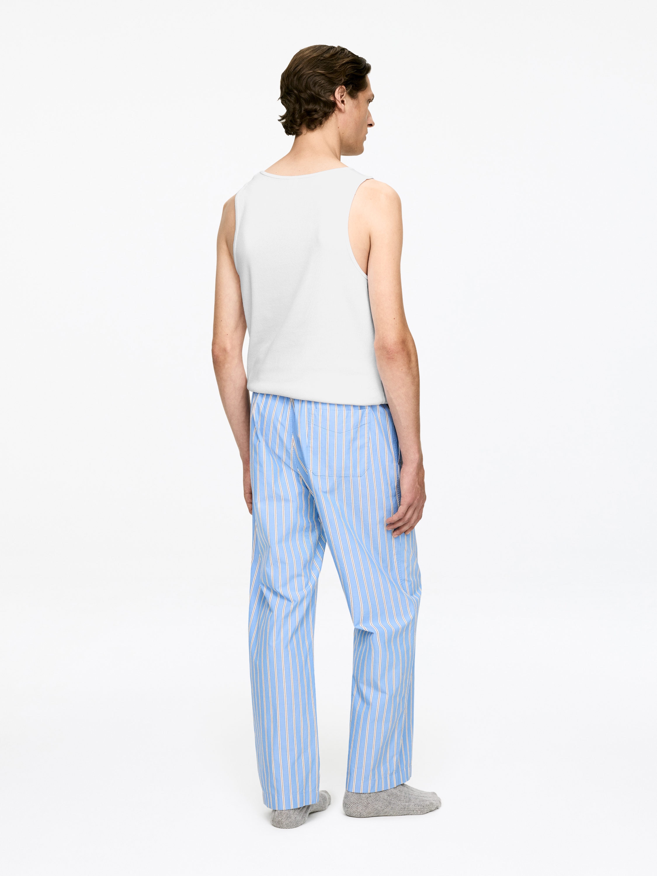 Ribbed Tank Top - White - Regular fit - Men - StillMedia/Lookbook - 8