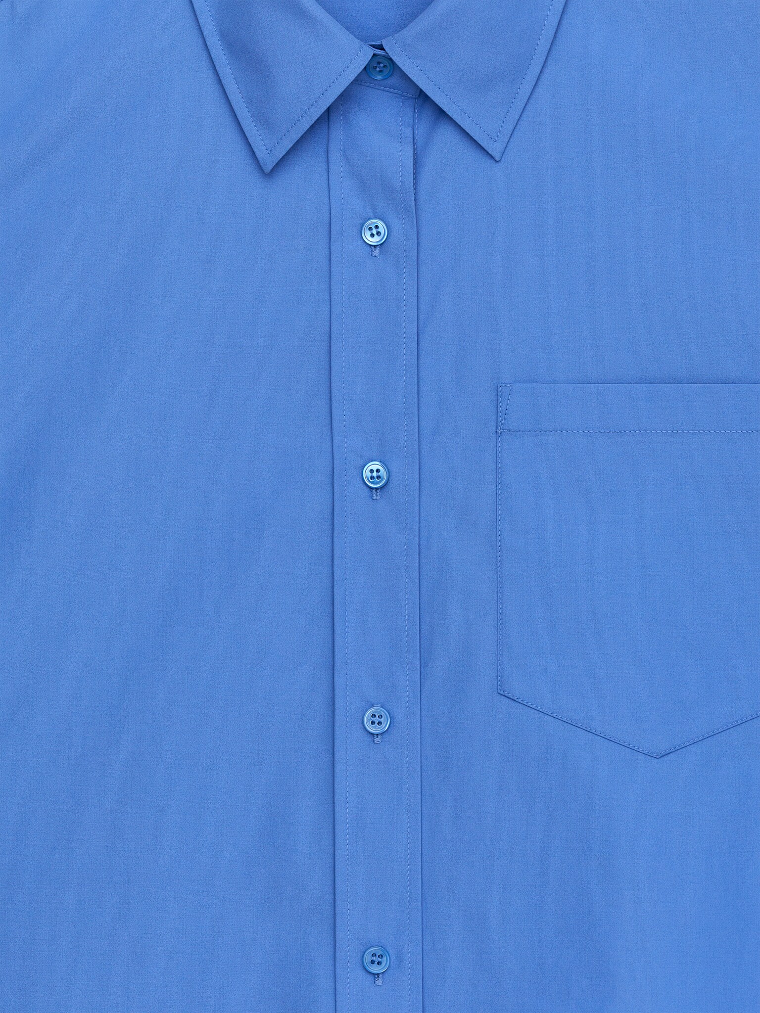 Κοντό βαμβακερό πουκάμισο - Μπλε/Red - 2