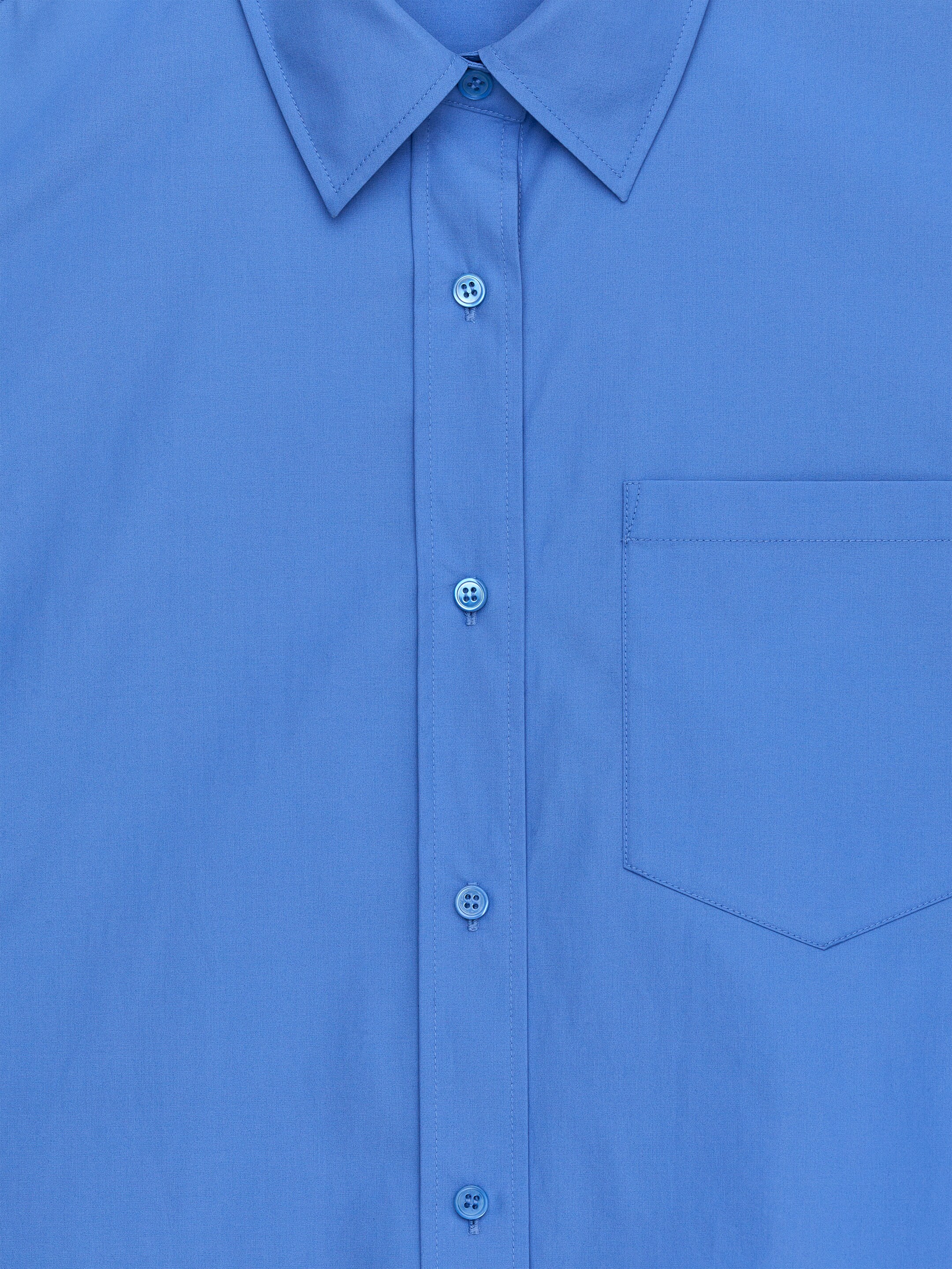 Visualizza immagine più grande: Camicia cropped in cotone - Blu - DONNA | H&M IT 2