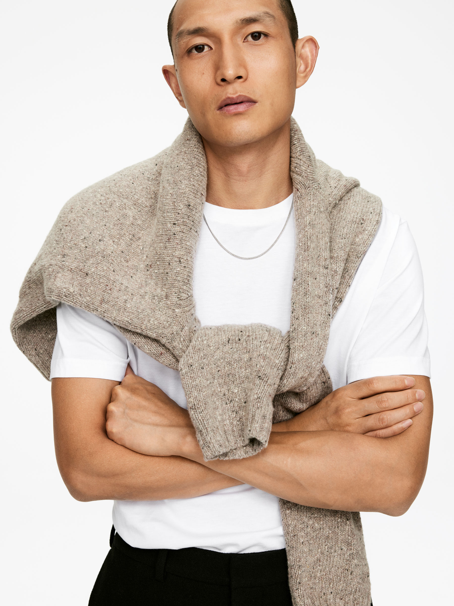 Collar de cadena estrecho de plata de ley - Plateado - Men - StillMedia/Lookbook - 18