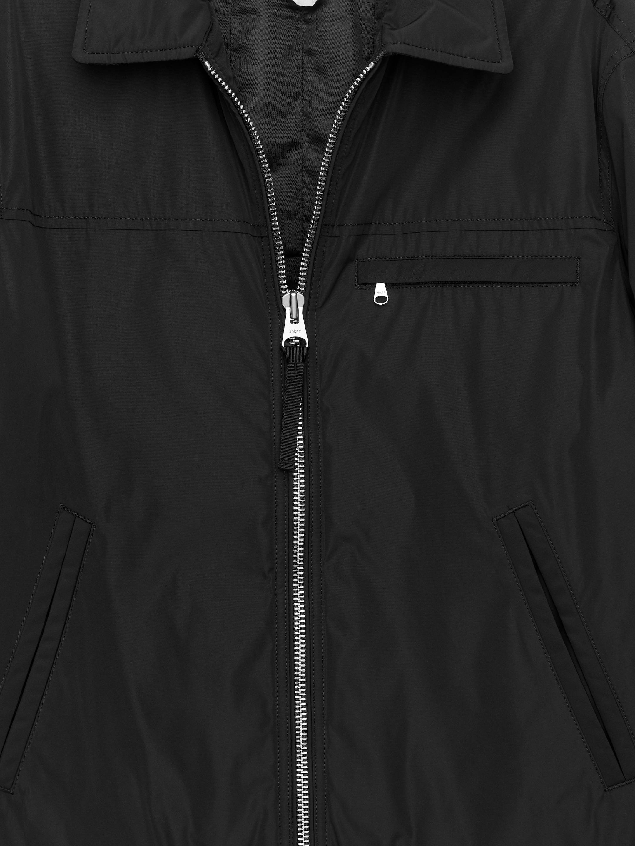 Kastige Nylonjacke - Schwarz - Relaxed Fit - Herren - StillMedia/DescriptiveDetail - 2