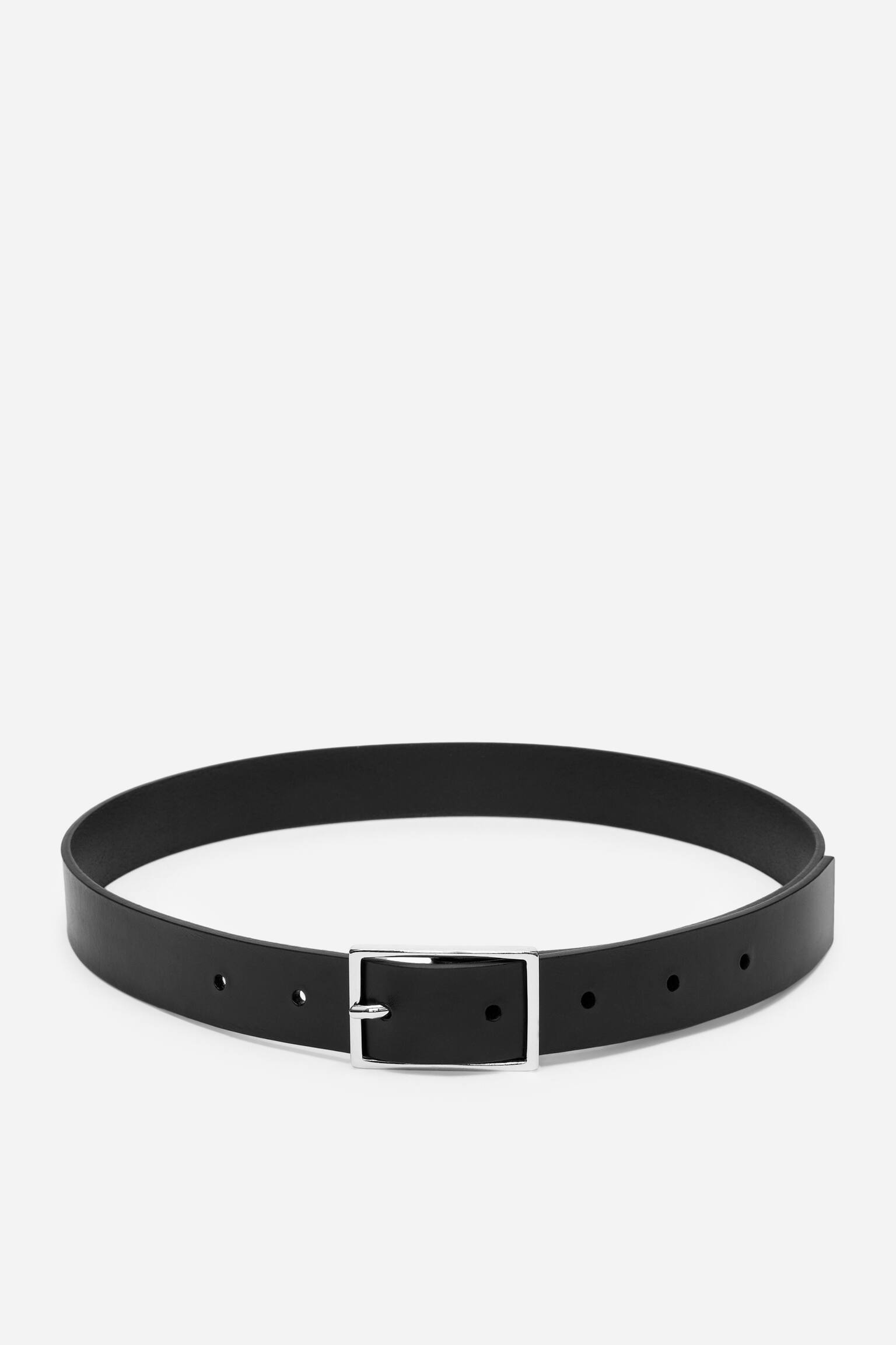 Læderbælte - Sort - 1