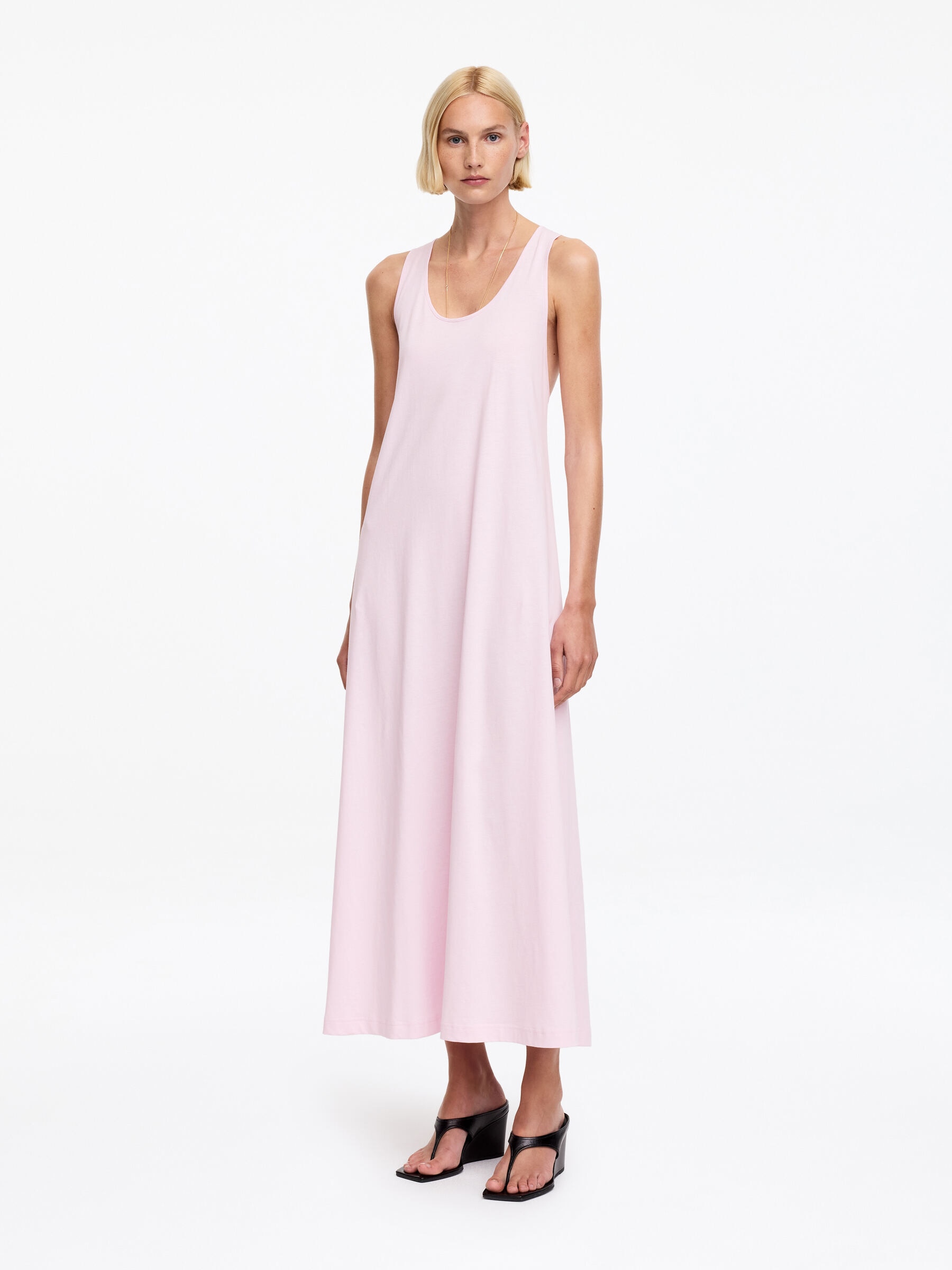 Twisted Back Maxi Dress-#DAC8D5-19637