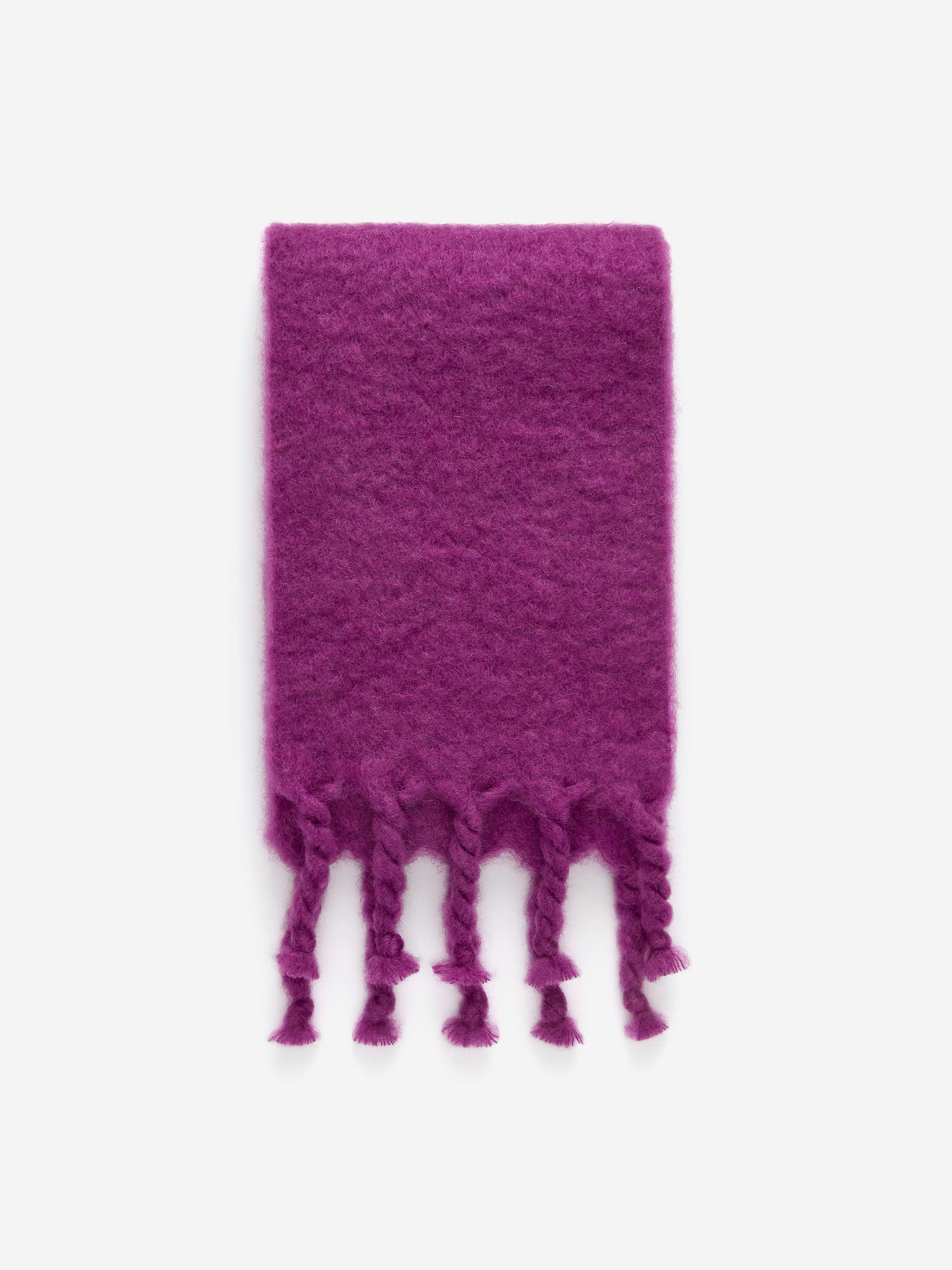 Mohair-Wool Blend Scarf-#A927CE-16704