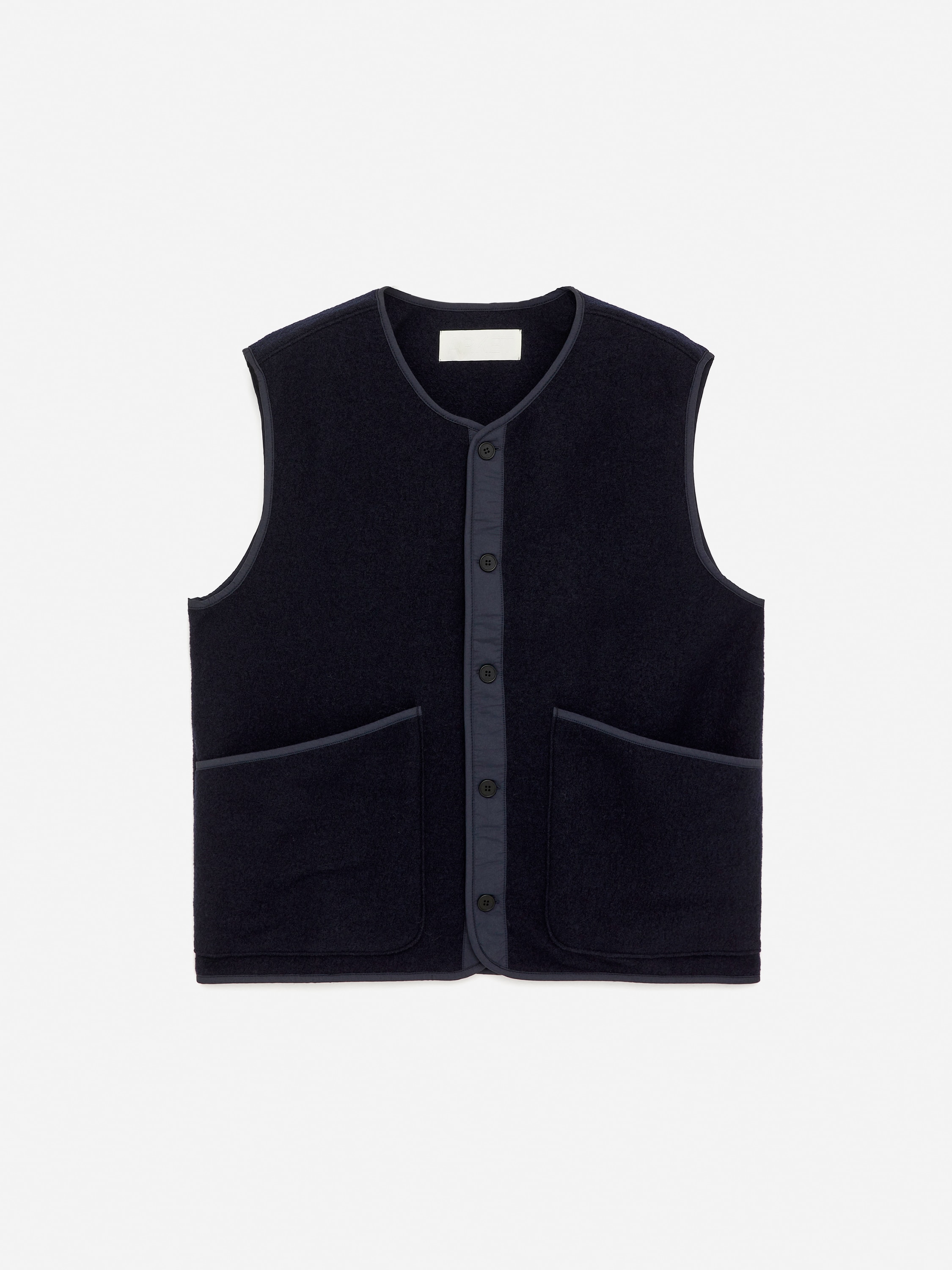 Gilet in lana 2-in-1 - Blu scuro