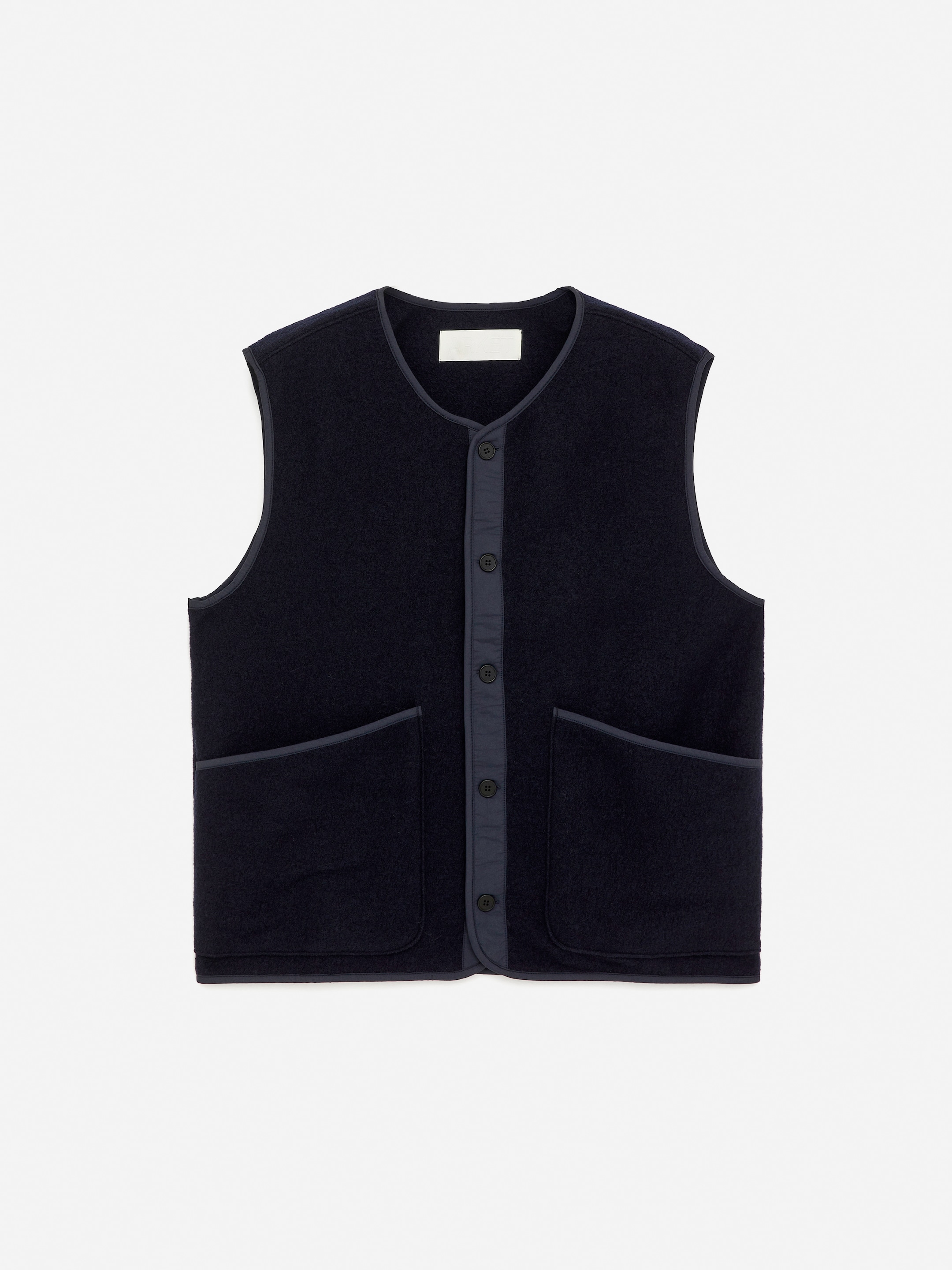 Gilet en laine 2-en 1 - Bleu foncé - Regular fit - Homme - StillMedia/DescriptiveStillLife - 1