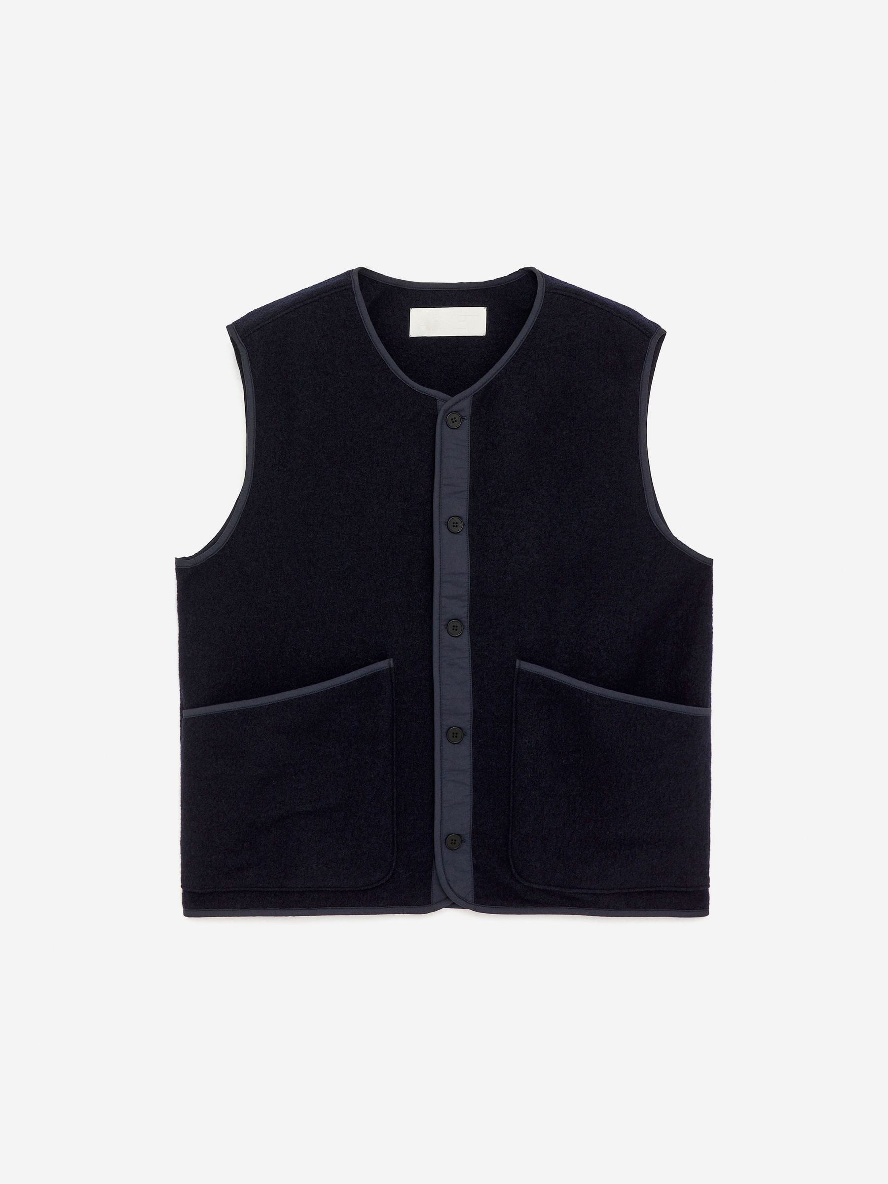 2-in-1 Wool Vest-Blue-16711