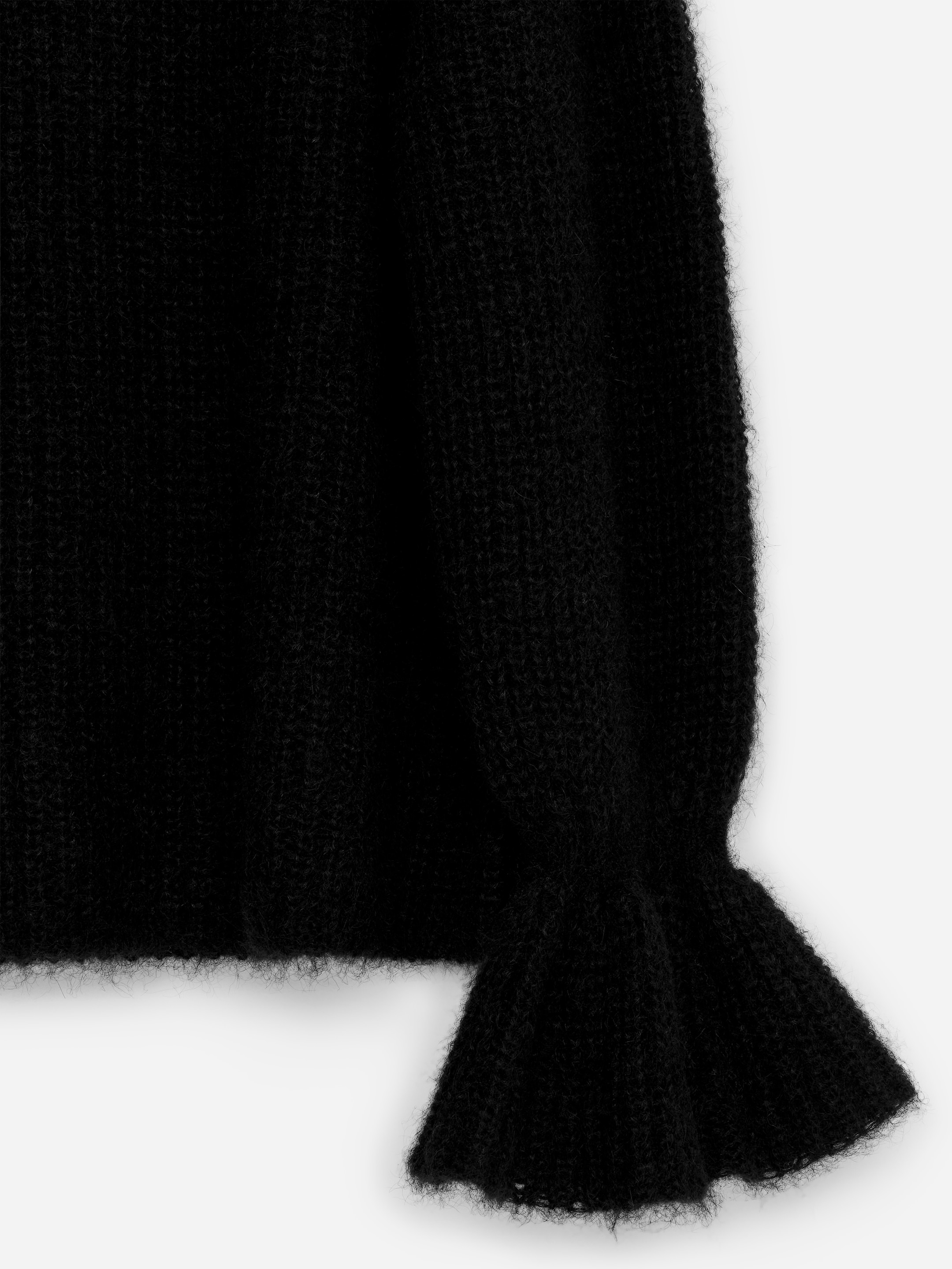 Pullover aus Mohair und Wolle mit Volants - Schwarz - Loose Fit - Damen - StillMedia/DescriptiveDetail - 2