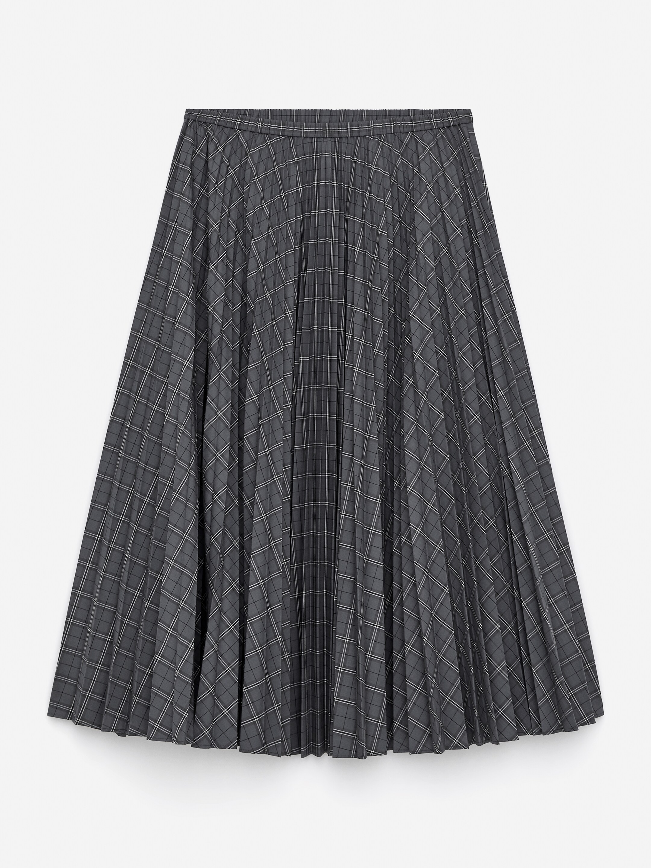 Größeres Bild ansehen: Faltenrock - Grau/Karos - Ladies | H&M DE 5