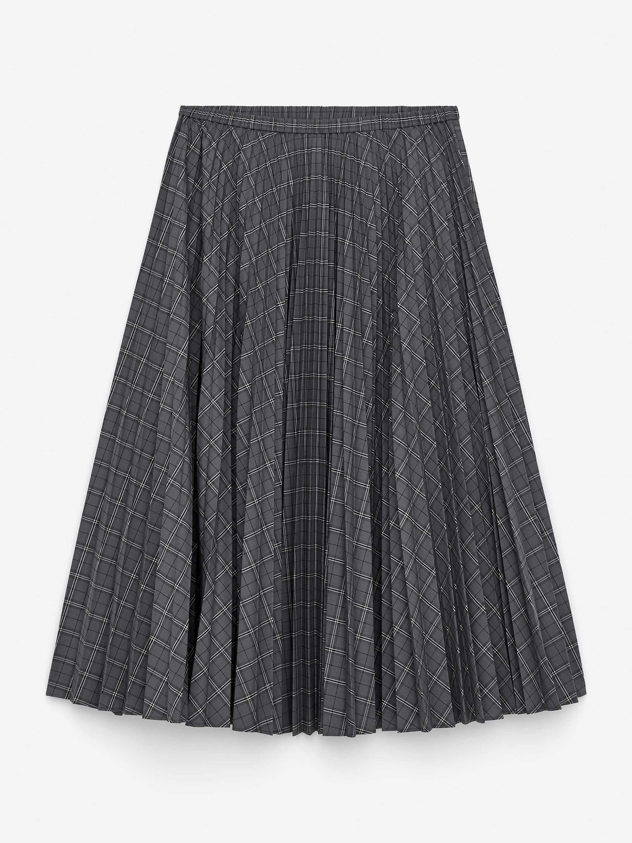 Größeres Bild ansehen: Faltenrock - Grau/Karos - Ladies | H&M DE 5
