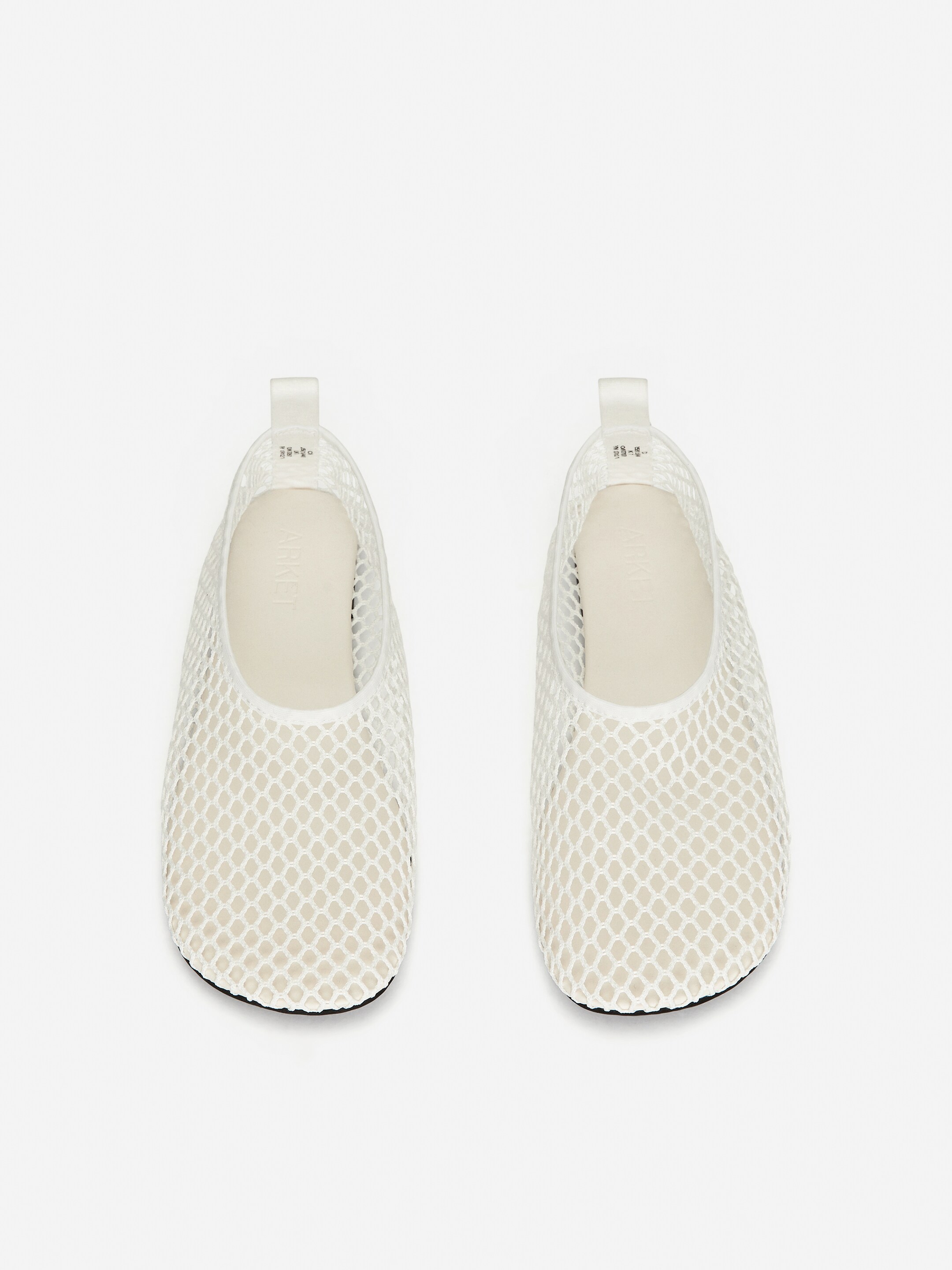 Grotere afbeelding bekijken: Ballerina's van mesh - Wit - DAMES | H&M NL 4