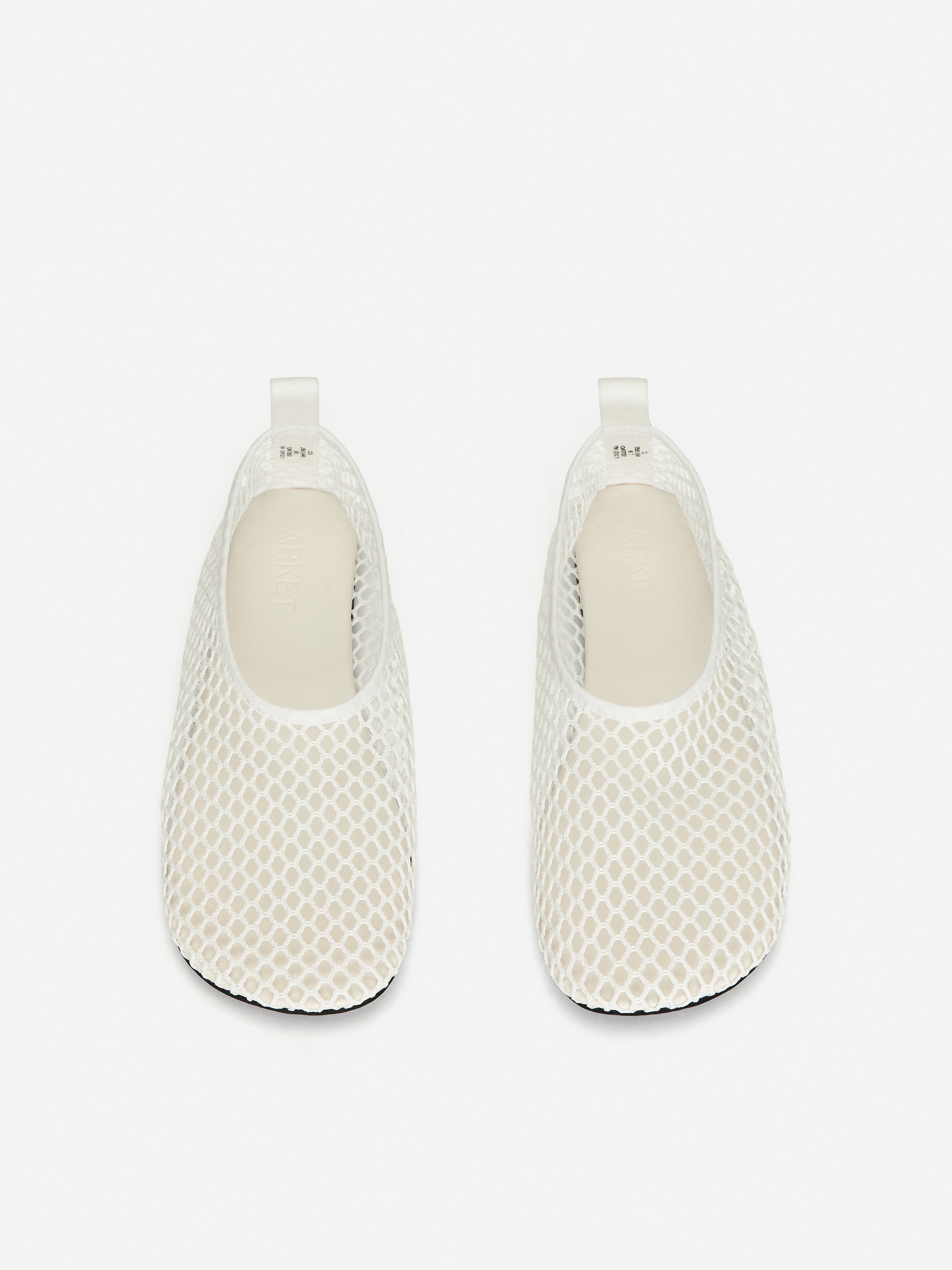 View larger image: Fishnet Ballet Flat - White - Ladies | H&M GB 4