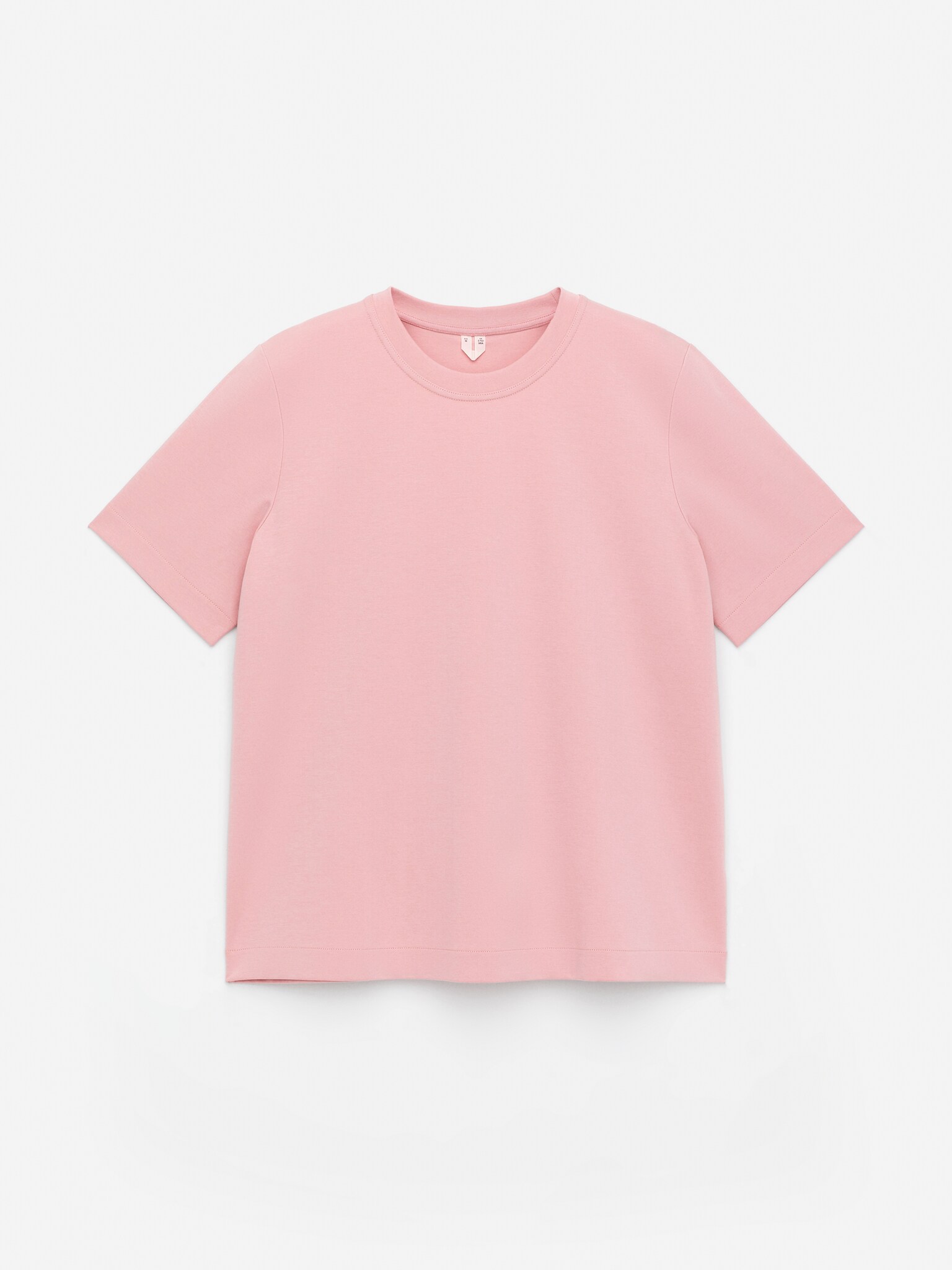 Gruby T-shirt PEARL - Różowy/Ciemnoczerwony/Szarobrązowy/Biały/Szary melanż/Czarny/Ciemnobrązowy - 2