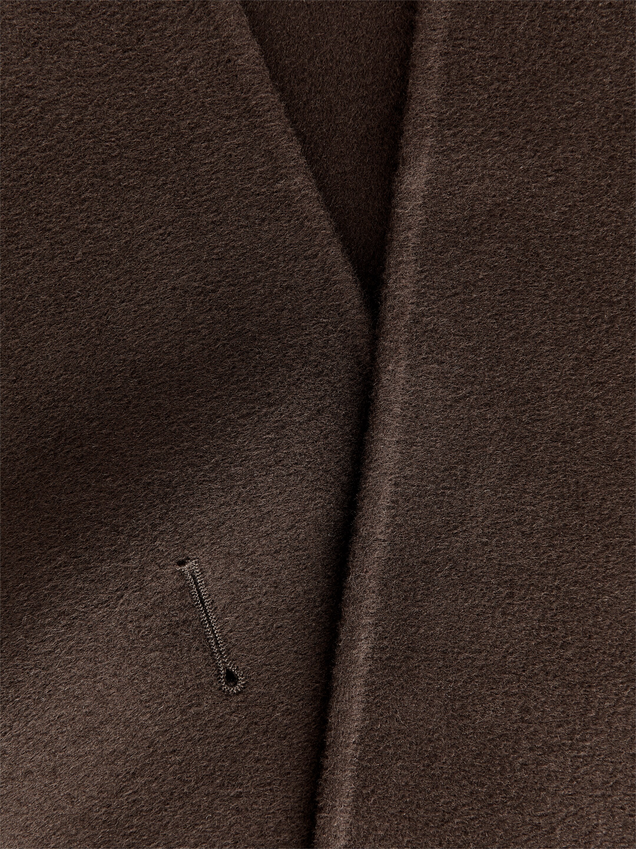 View larger image: Triangle Wool Scarf - Dark Brown - Ladies | H&M GB 3