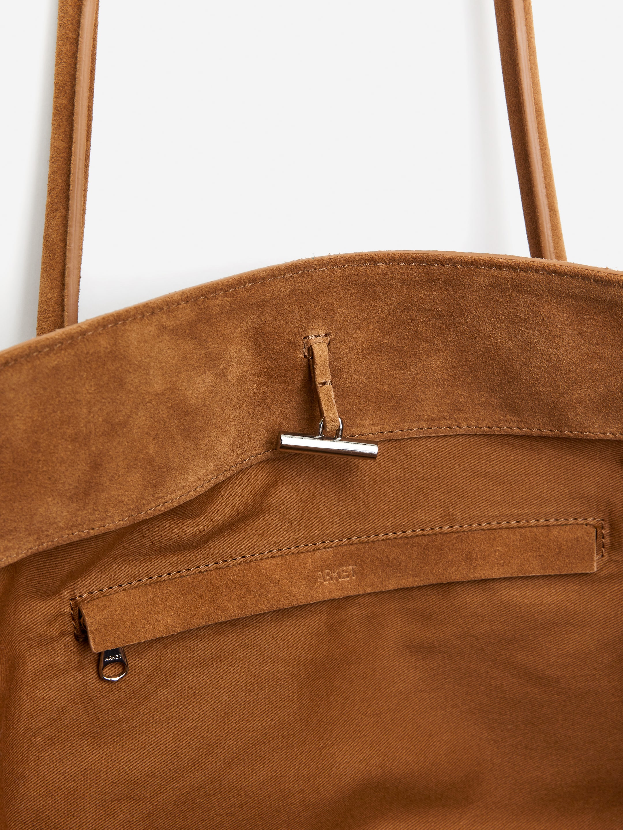 Slouchy Split Suede Tote - Brown - Women - StillMedia/DescriptiveDetail - 4